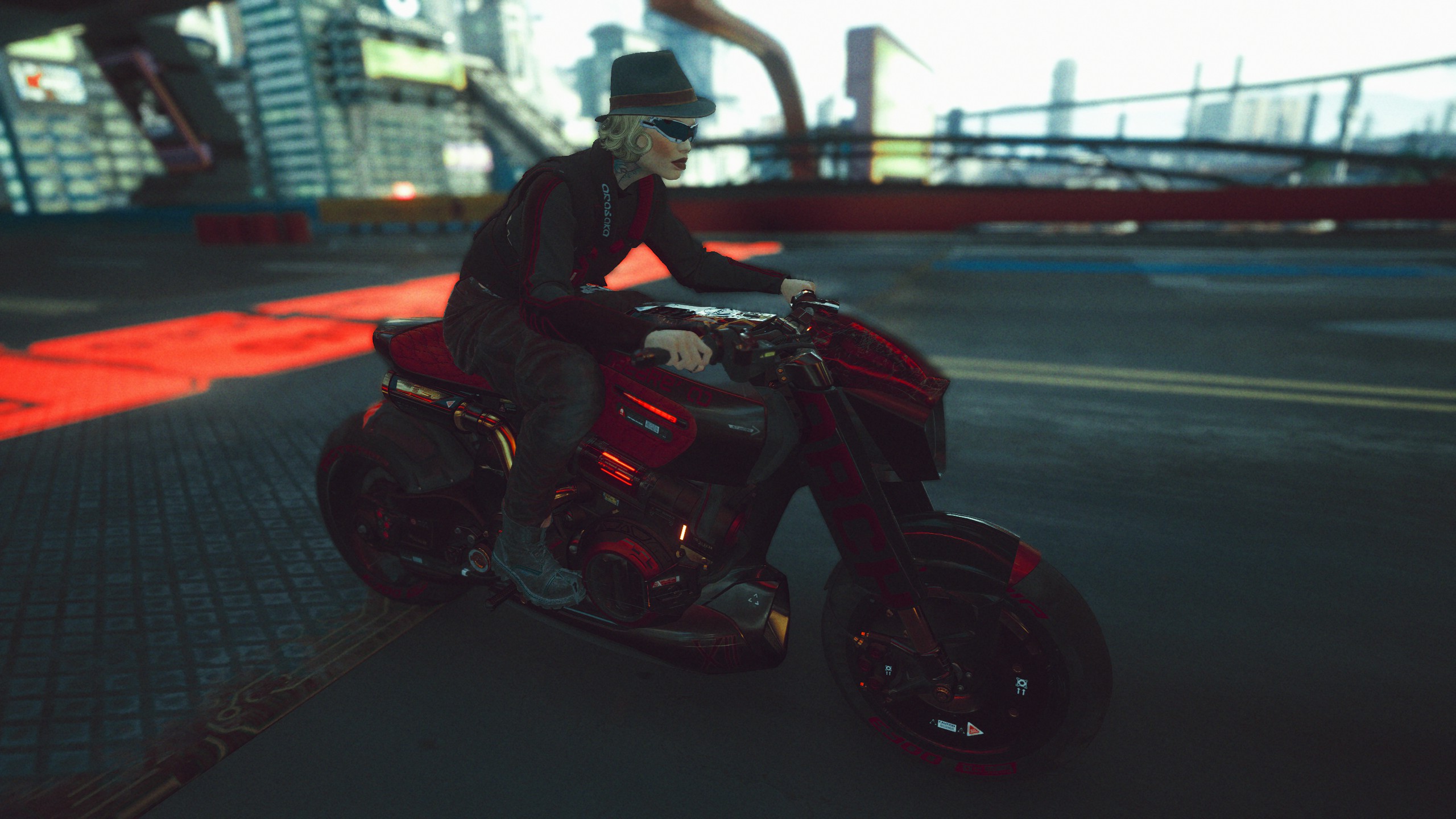 General 2560x1440 Cyberpunk 2077 motorcycle screen shot video games CD Projekt RED