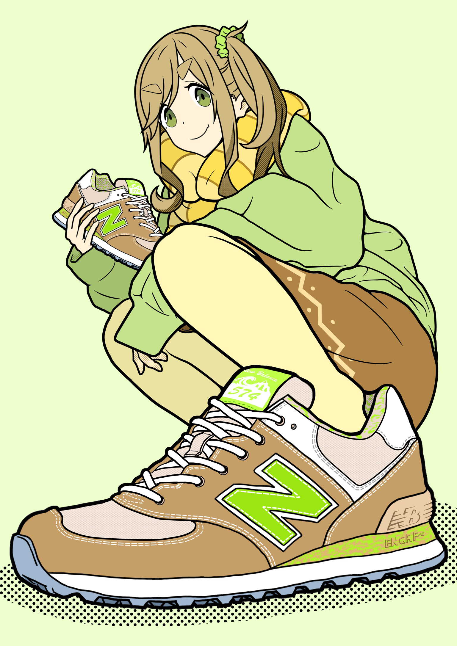 Anime 1536x2172 New Balance anime shoes Yorozuka Yuru Camp