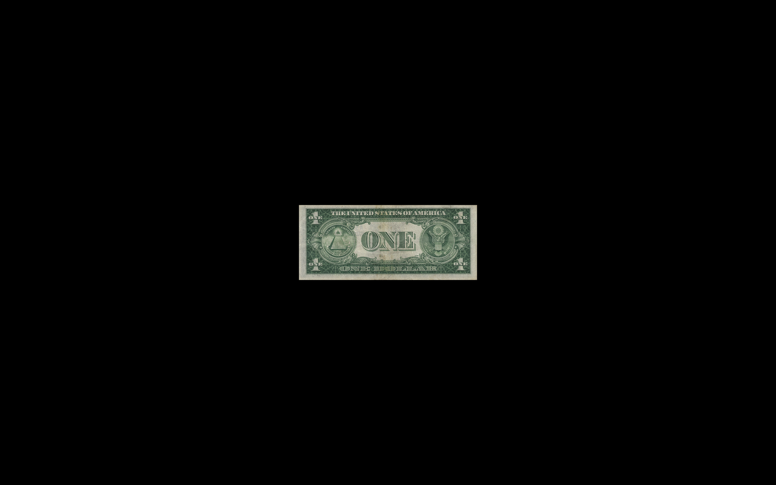 Доллары на темном фоне