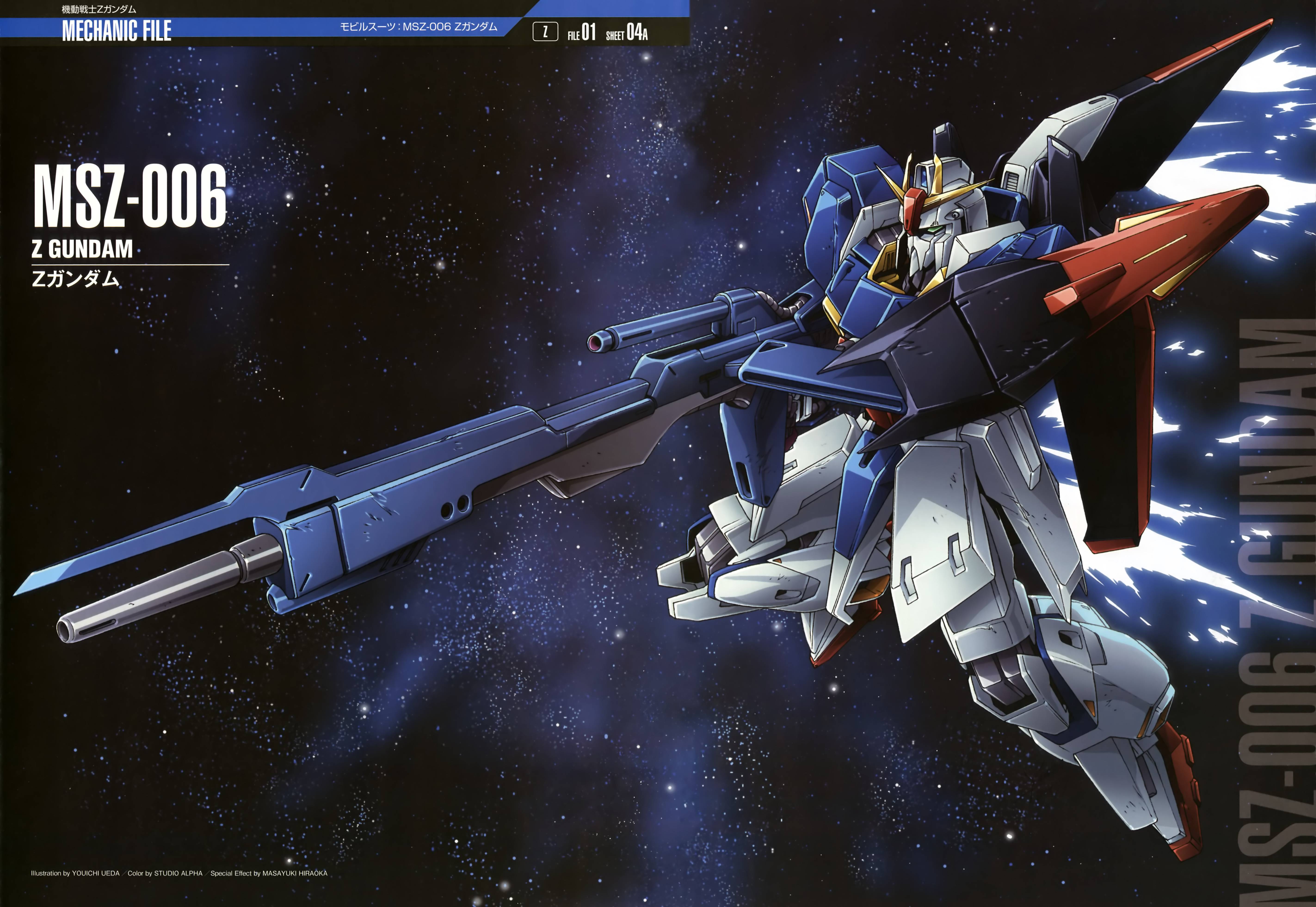 Anime 5691x3924 anime mechs Gundam Super Robot Taisen Mobile Suit Zeta Gundam Zeta Gundam artwork digital art