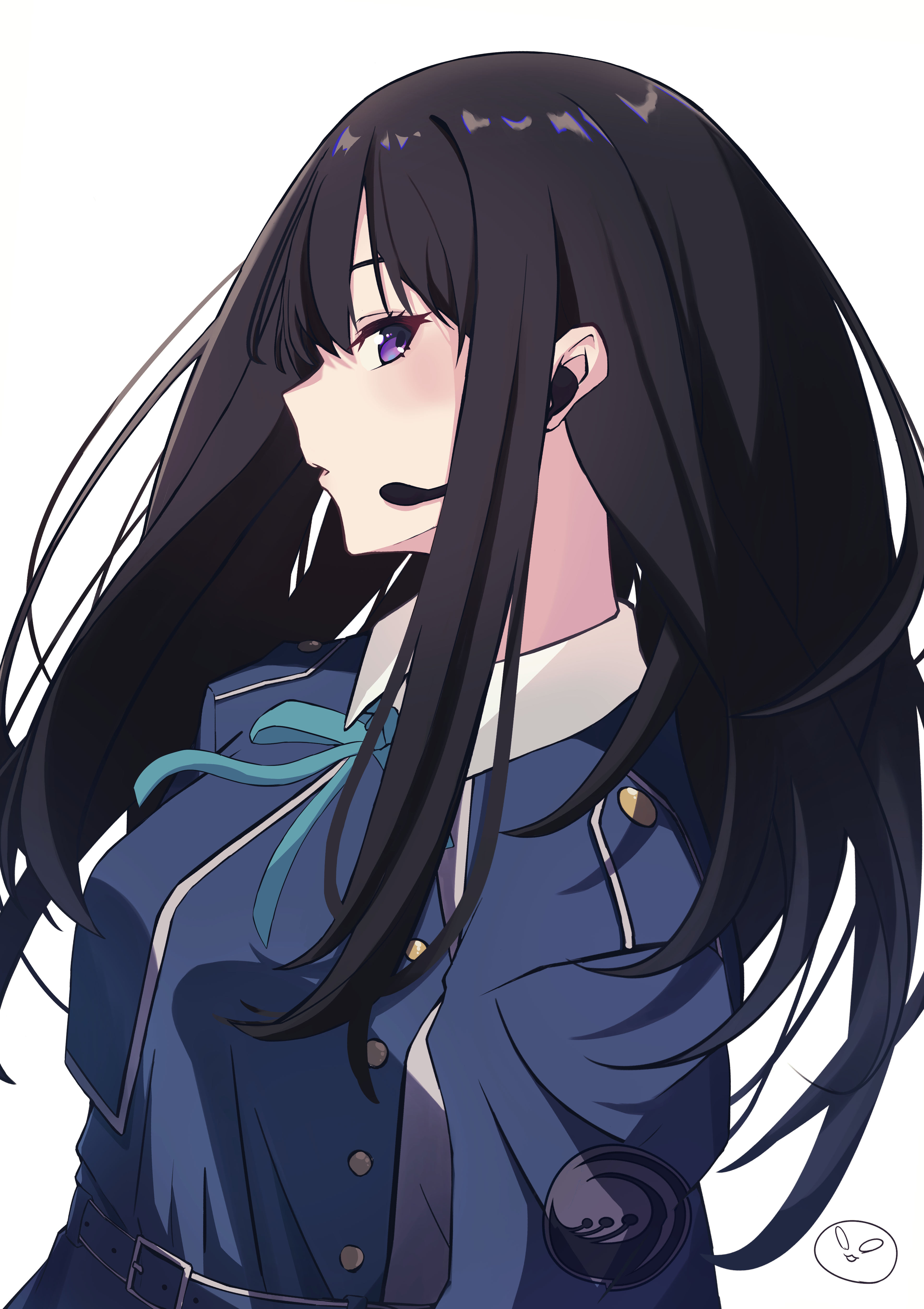 Anime 3541x5016 anime anime girls Lycoris Recoil Inoue Takina long hair black hair solo artwork digital art fan art