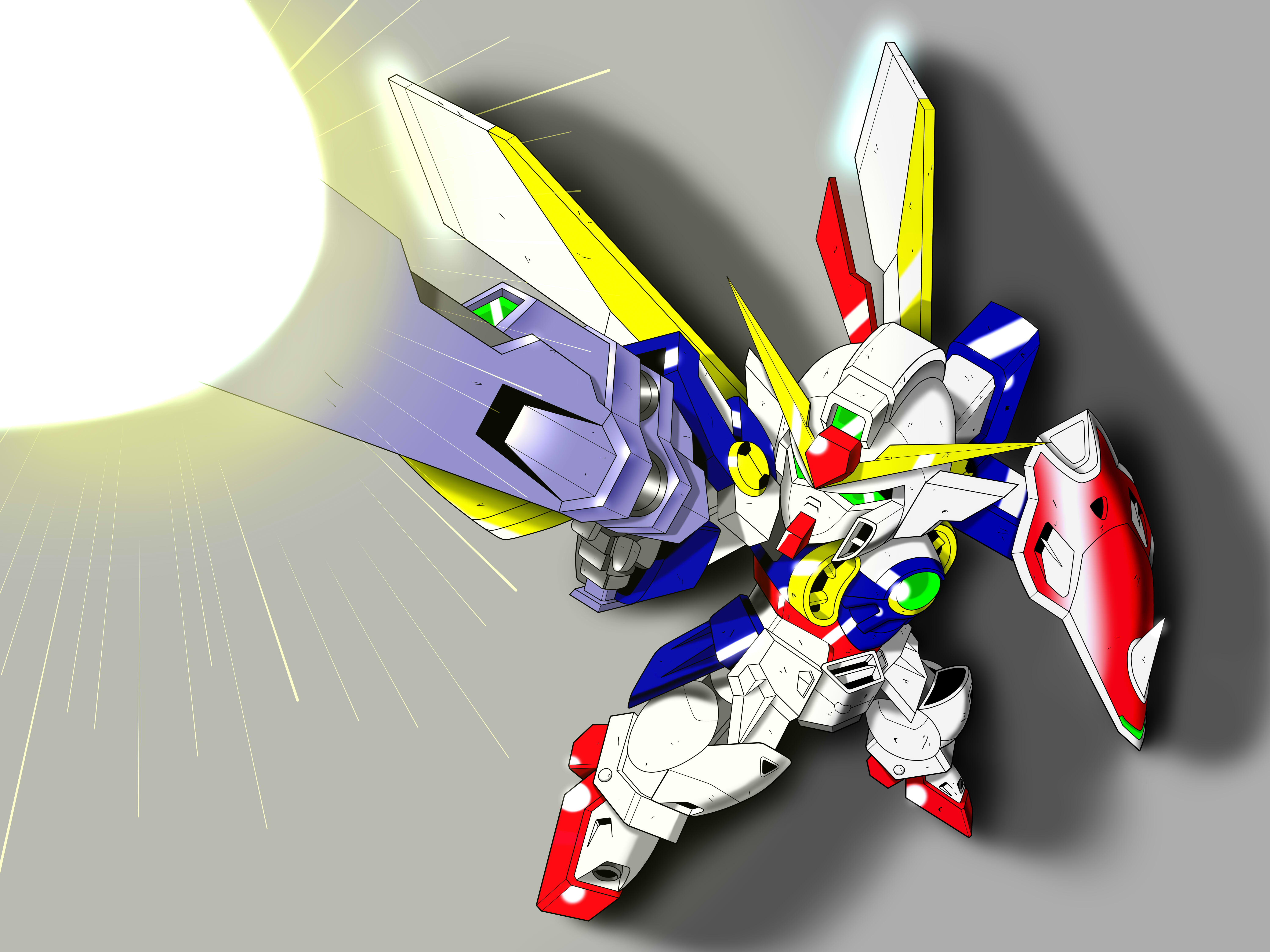 Anime 6000x4500 anime mechs Super Robot Taisen artwork digital art fan art Wing Gundam Mobile Suit Gundam Wing