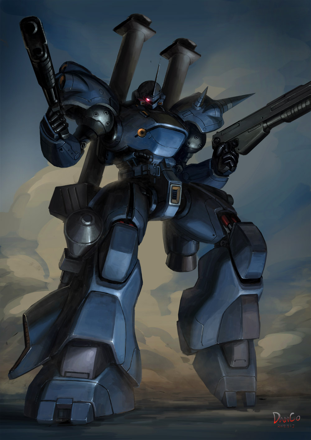 Anime 1000x1415 Kämpfer Mobile Suit Gundam 0080: War in the Pocket anime mechs Mobile Suit Super Robot Taisen artwork digital art fan art