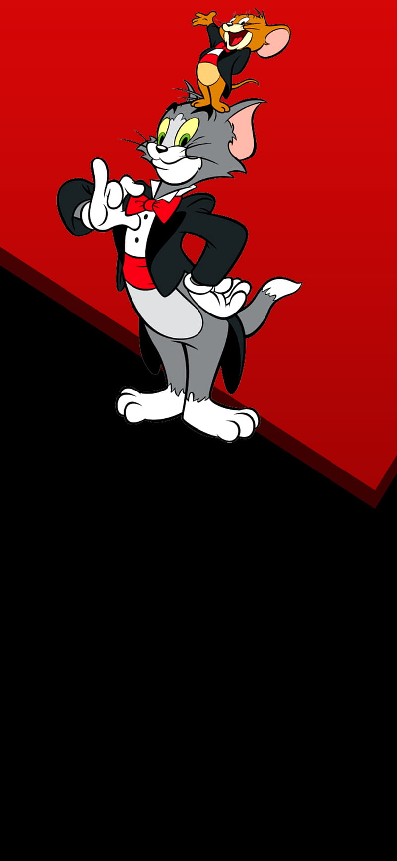 General 800x1733 Tom and Jerry cartoon mice cats simple background TV series