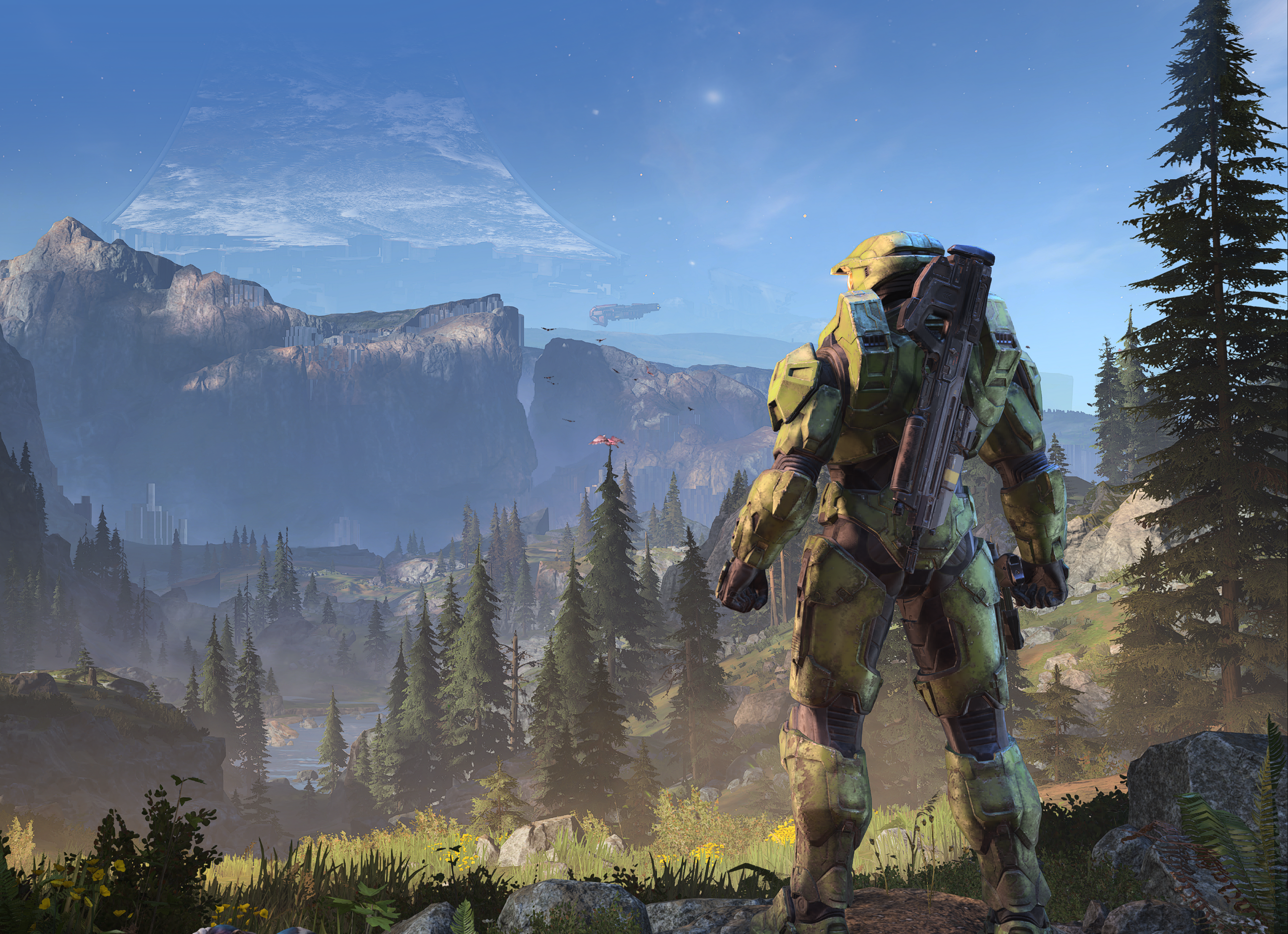 General 2588x1877 Halo Infinite Halo Master Chief (Halo) video games landscape mountains trees