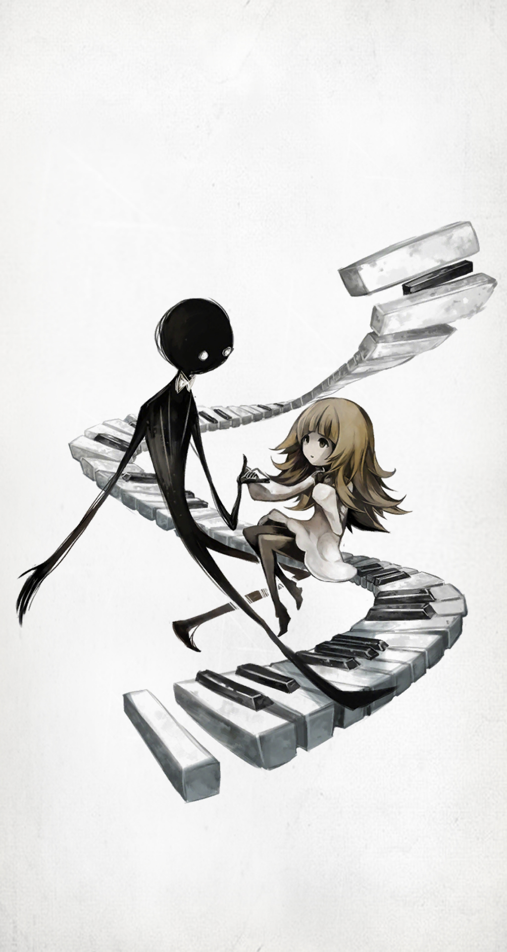 Anime 1024x1920 Deemo Music game anime anime girls simple background white background
