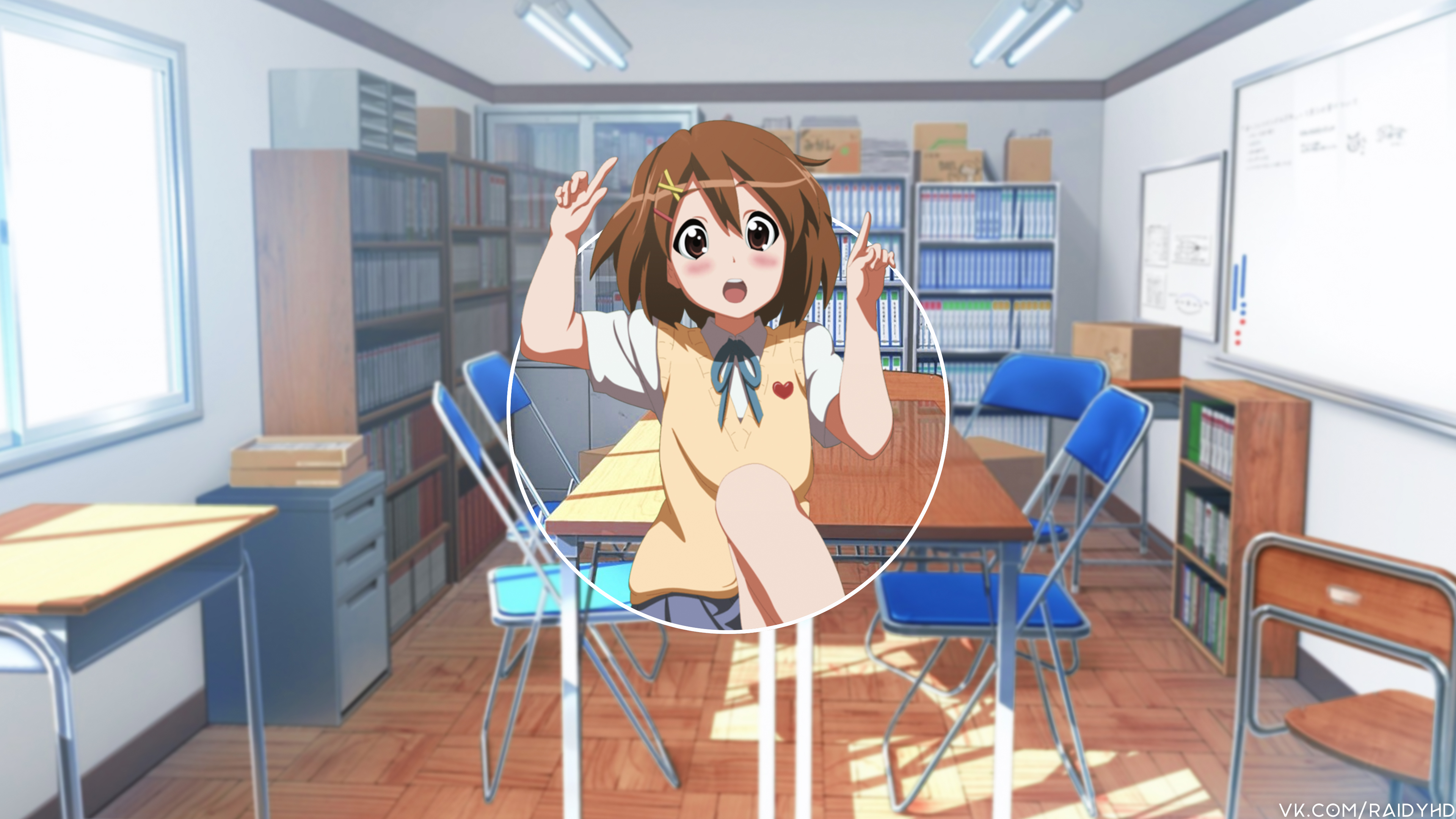 Anime 3840x2160 anime anime girls picture-in-picture Hirasawa Yui K-ON!