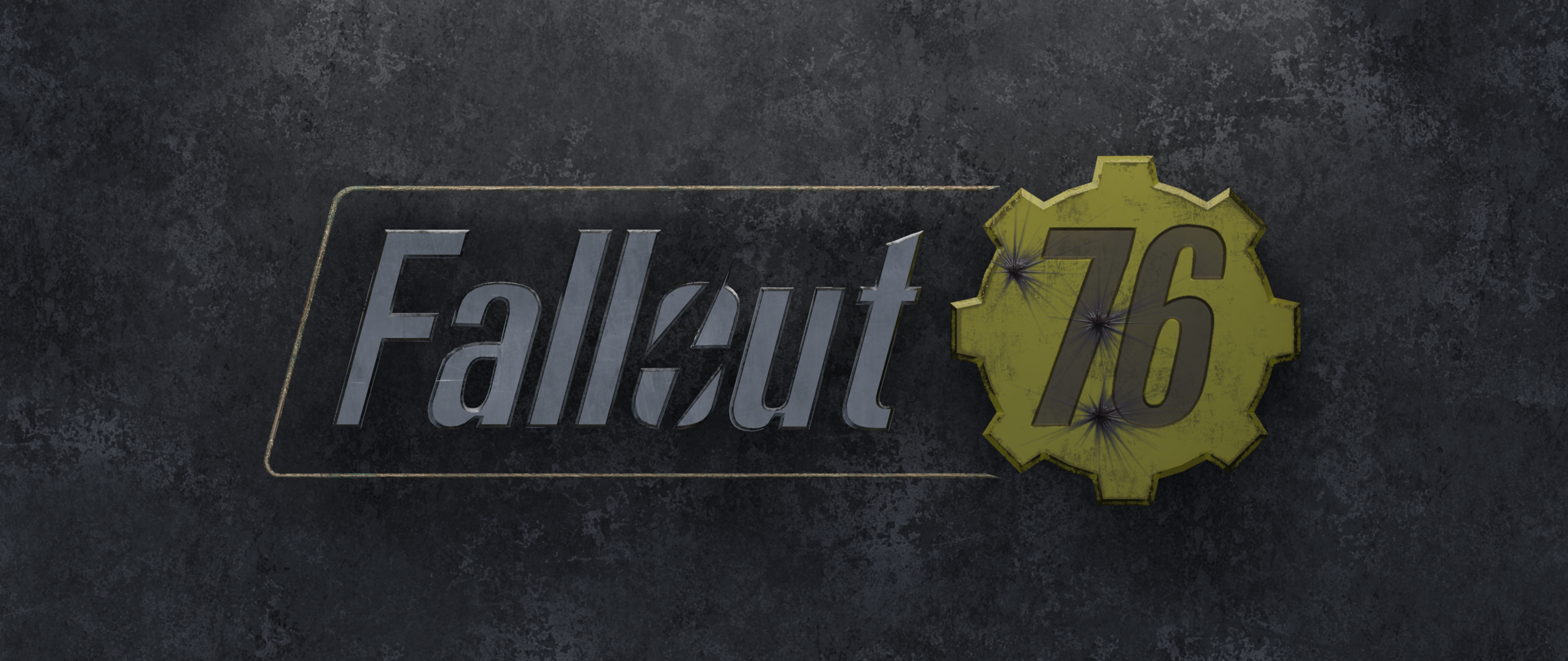General 5333x2250 Fallout 76 video games Bethesda Softworks title Fallout video game art digital art minimalism simple background