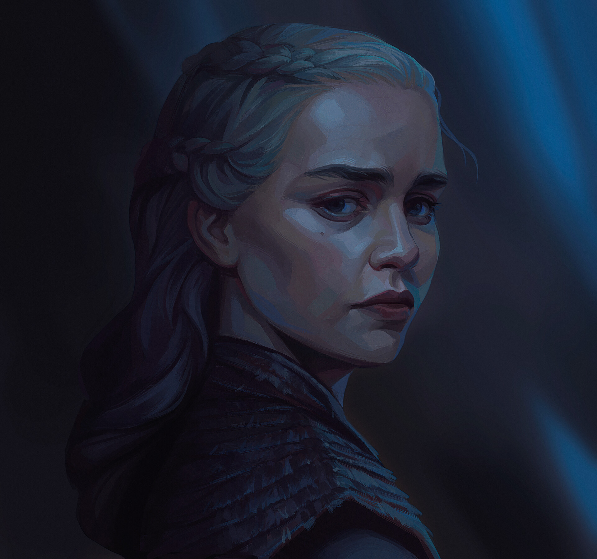 General 1920x1797 TV series Game of Thrones Daenerys Targaryen portrait face women fantasy art fantasy girl