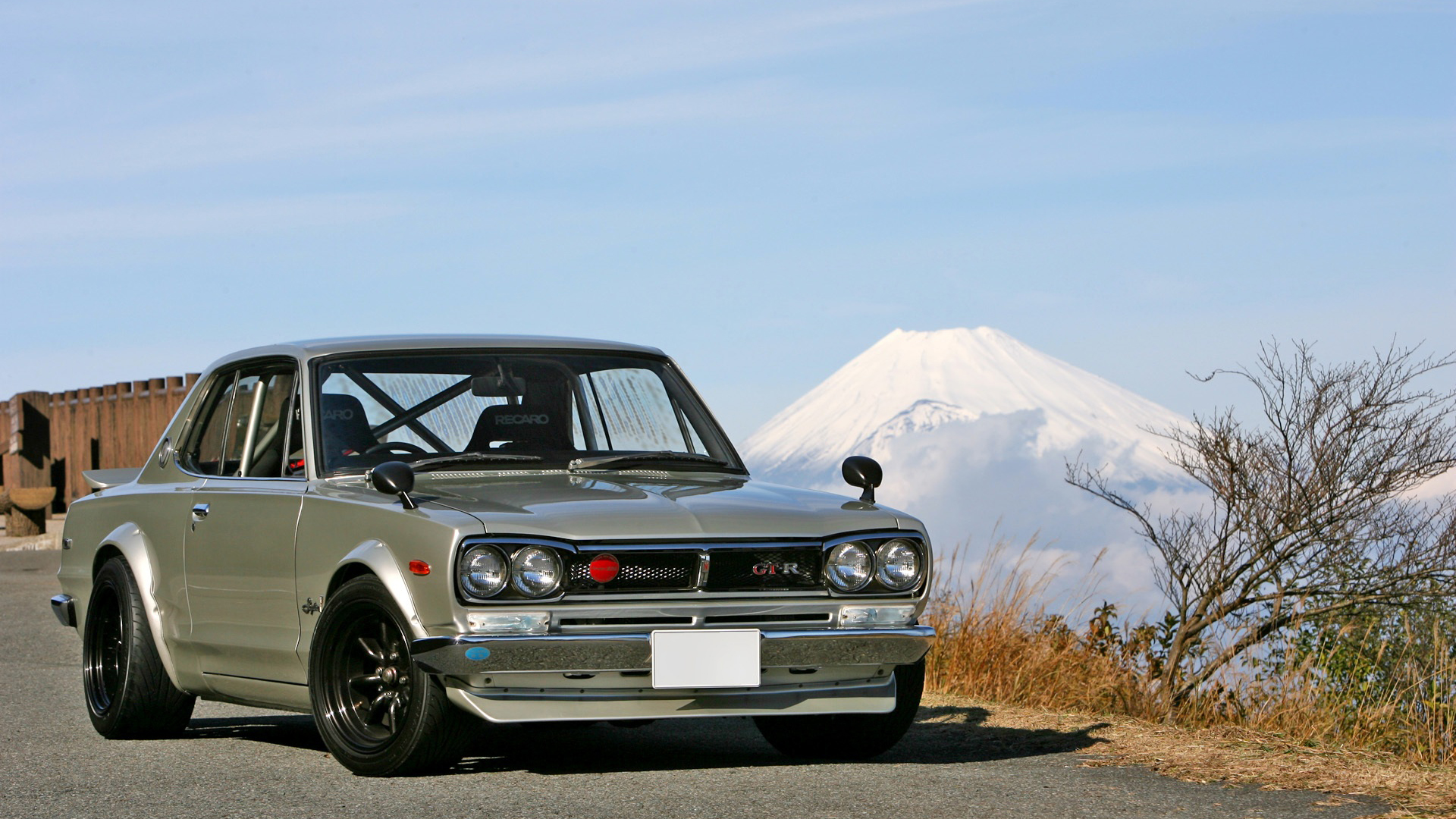 General 1920x1080 car Japanese cars classic car Mount Fuji Nissan Skyline C10 Nissan Nissan Skyline