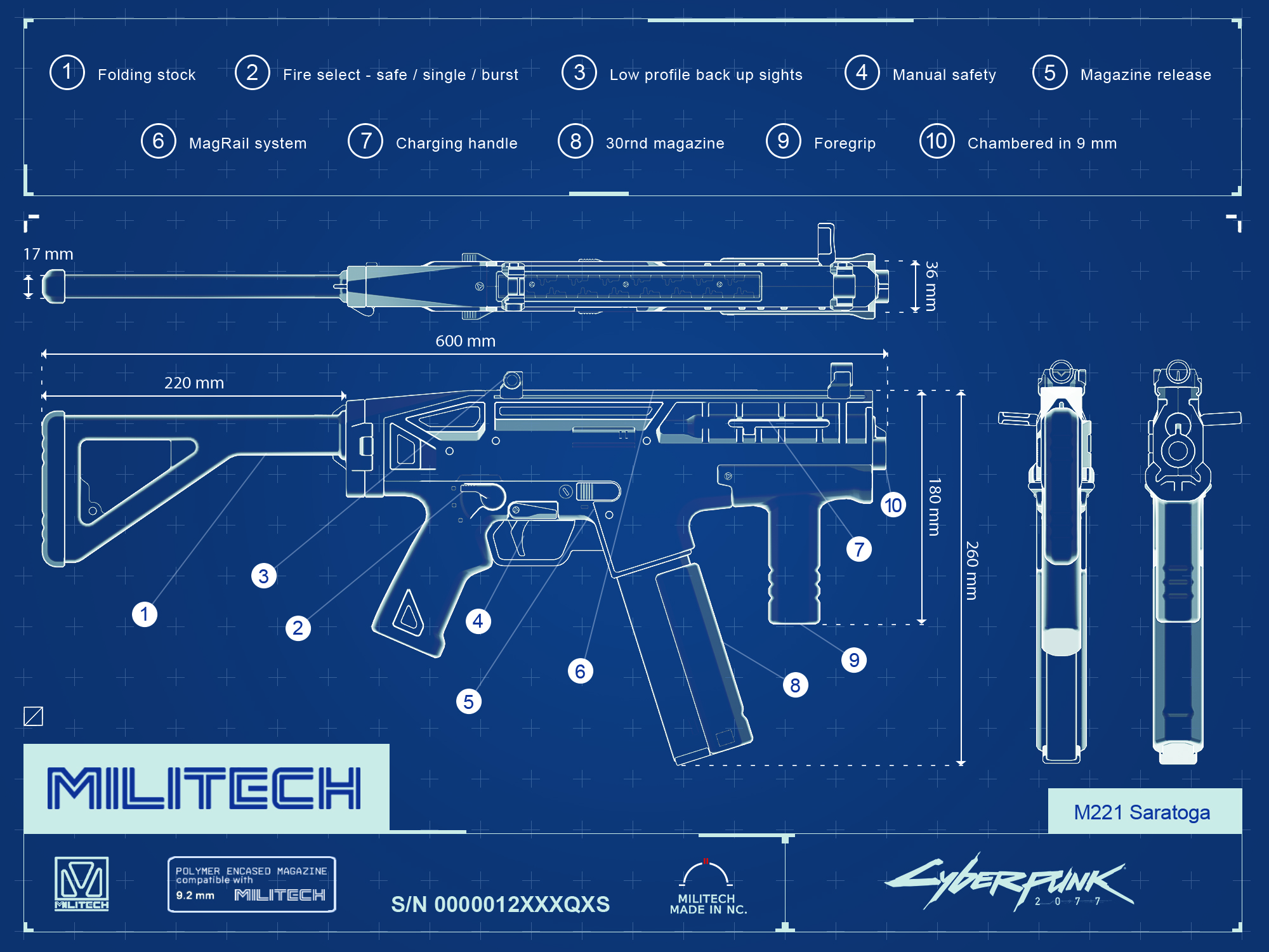 General 2000x1500 Cyberpunk 2077 concept art video games blueprints weapon blue