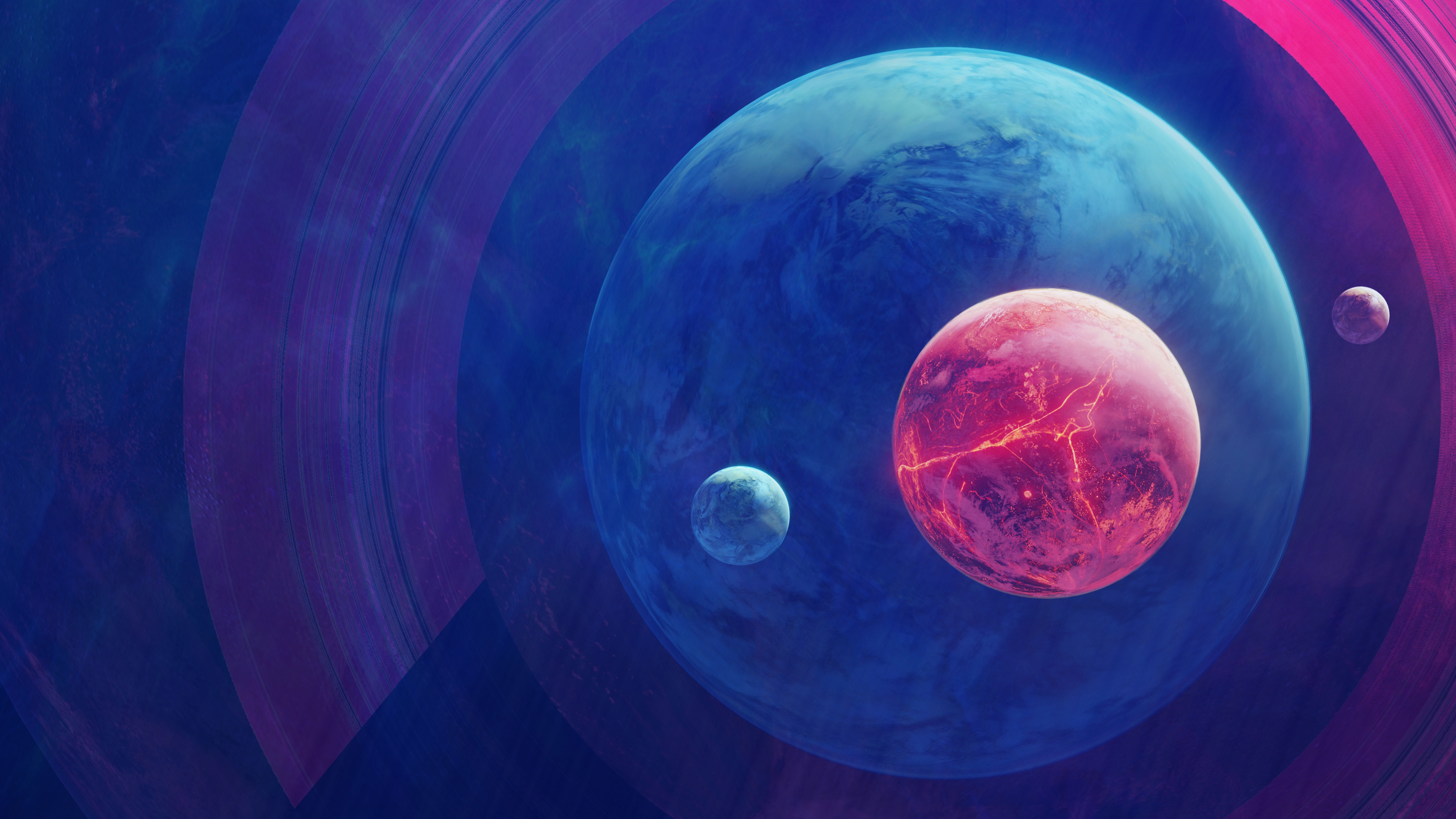 General 7680x4320 space planet Moon galaxy