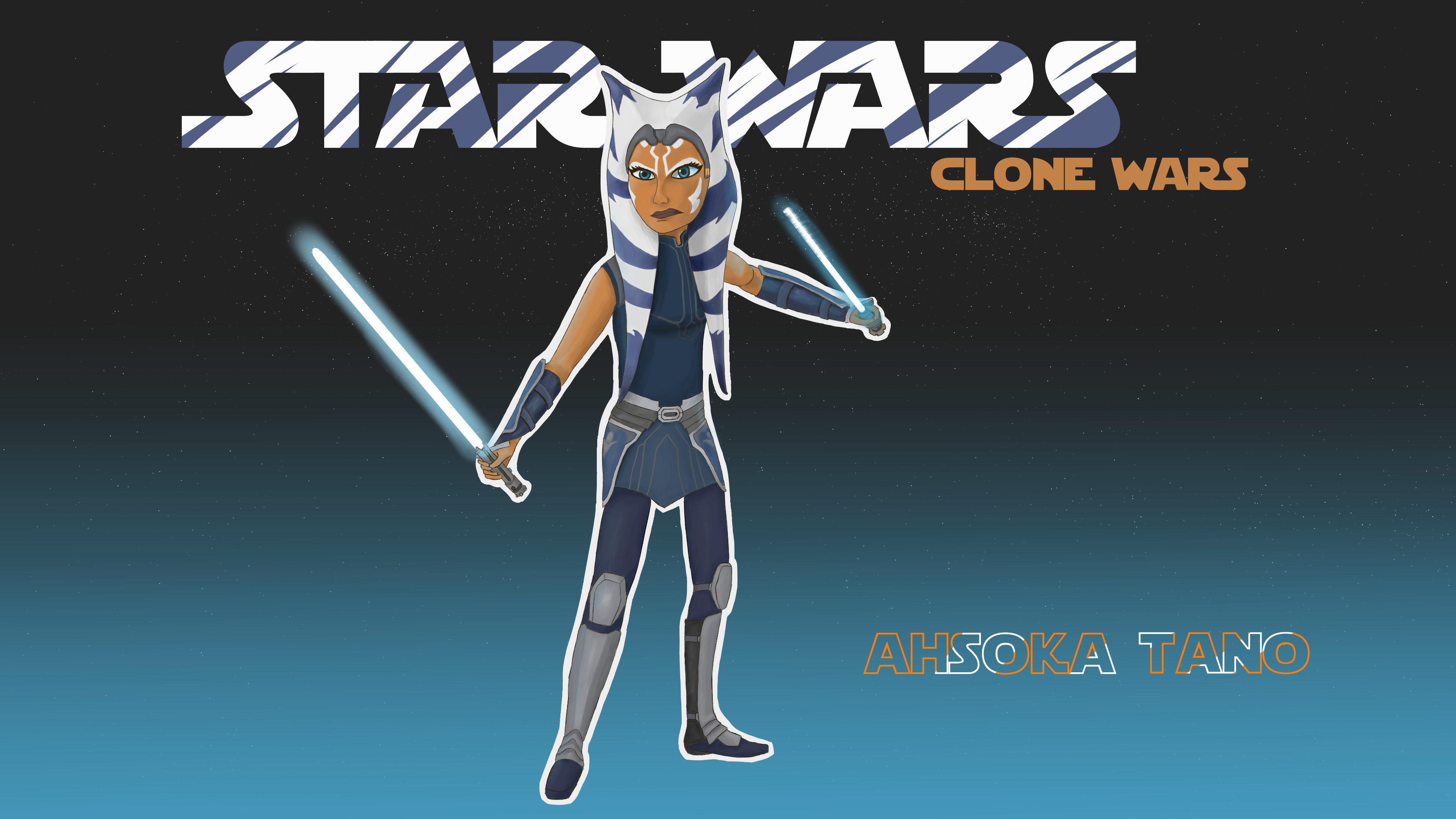 General 3840x2160 Star Wars Star Wars: The Clone Wars Ahsoka Tano Jedi lightsaber universe Togruta TV series