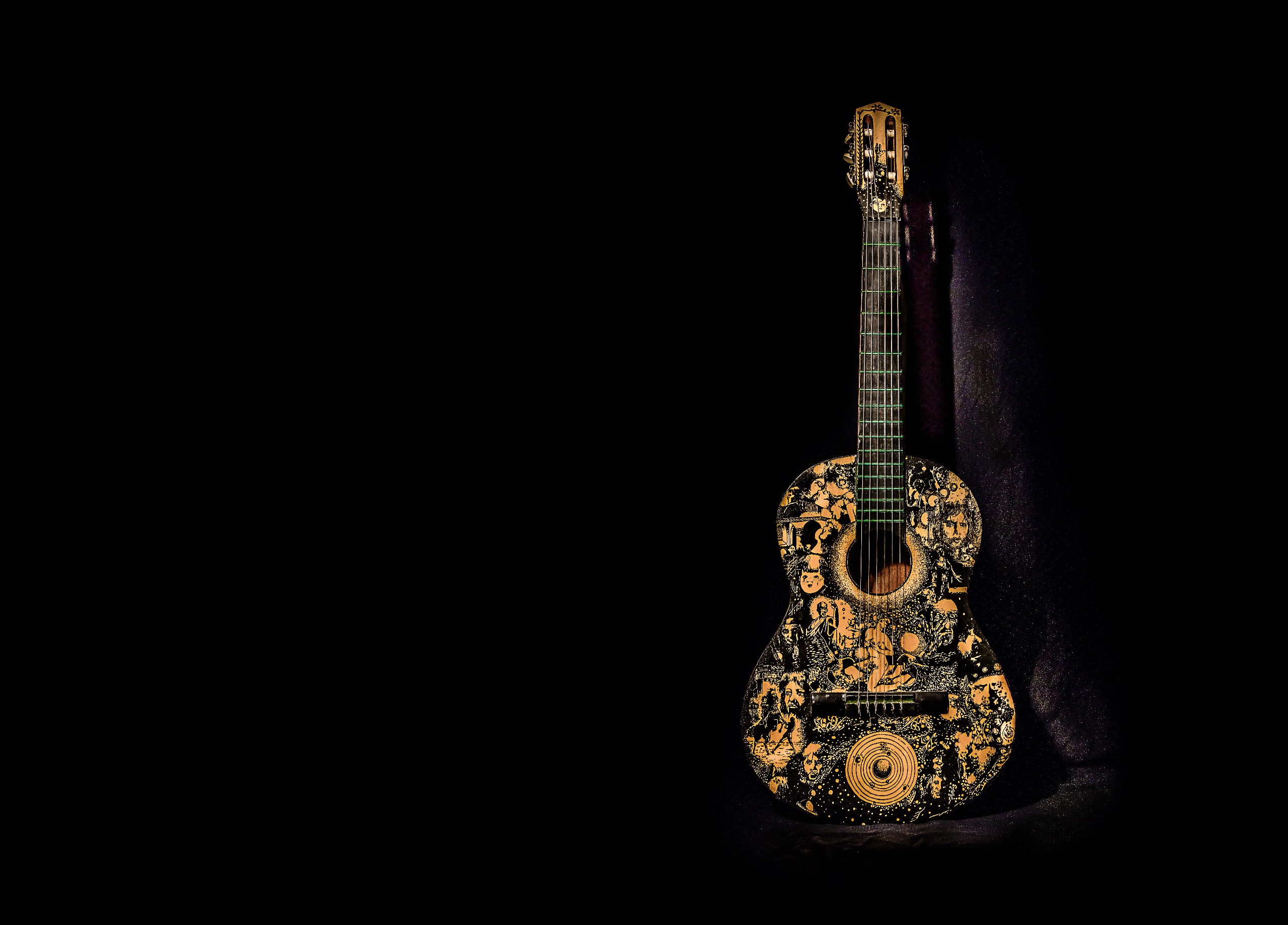 General 2560x1838 guitar simple background musical instrument