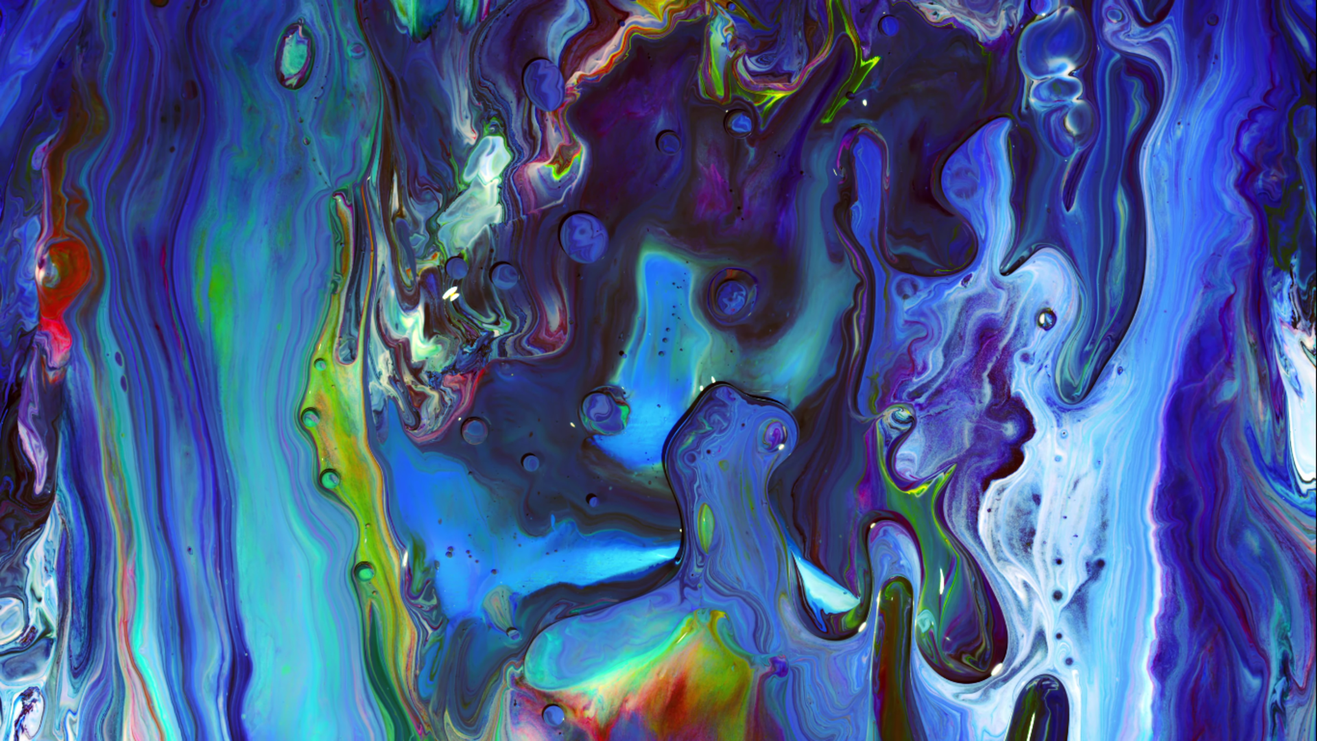 General 1920x1080 abstract Color Burst liquid colorful blue