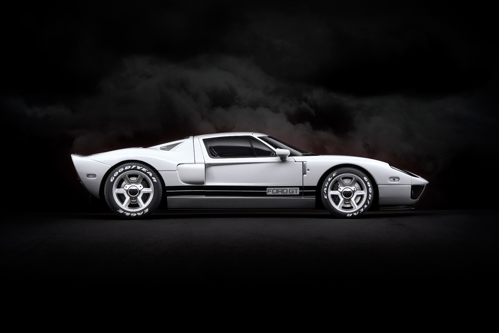 General 1920x1280 car vehicle side view Ford GT mk I Ford GT Ford monochrome smoke background American cars