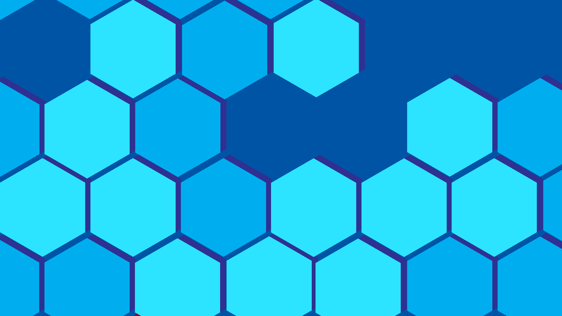 General 1920x1080 minimalism geometry vector gradient cyan blue hexagon digital art