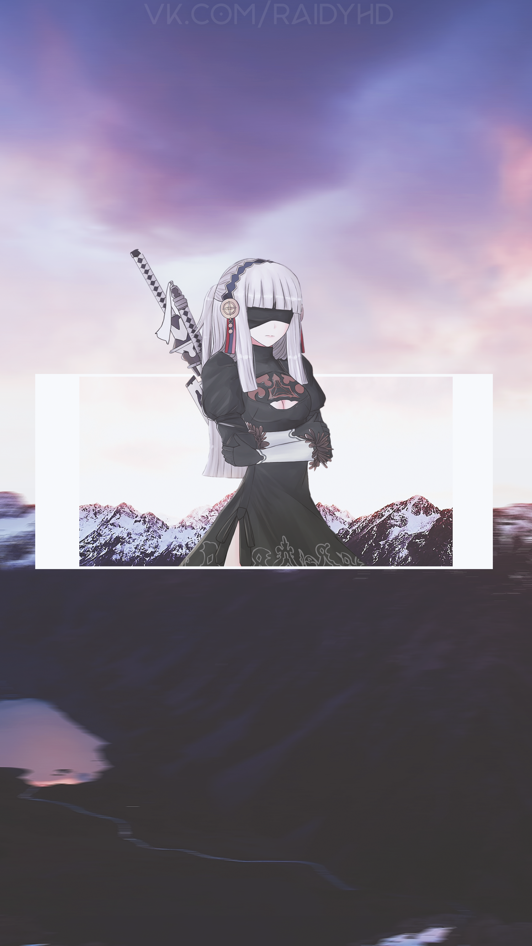 Anime 2160x3840 anime girls anime picture-in-picture 2B (Nier: Automata)