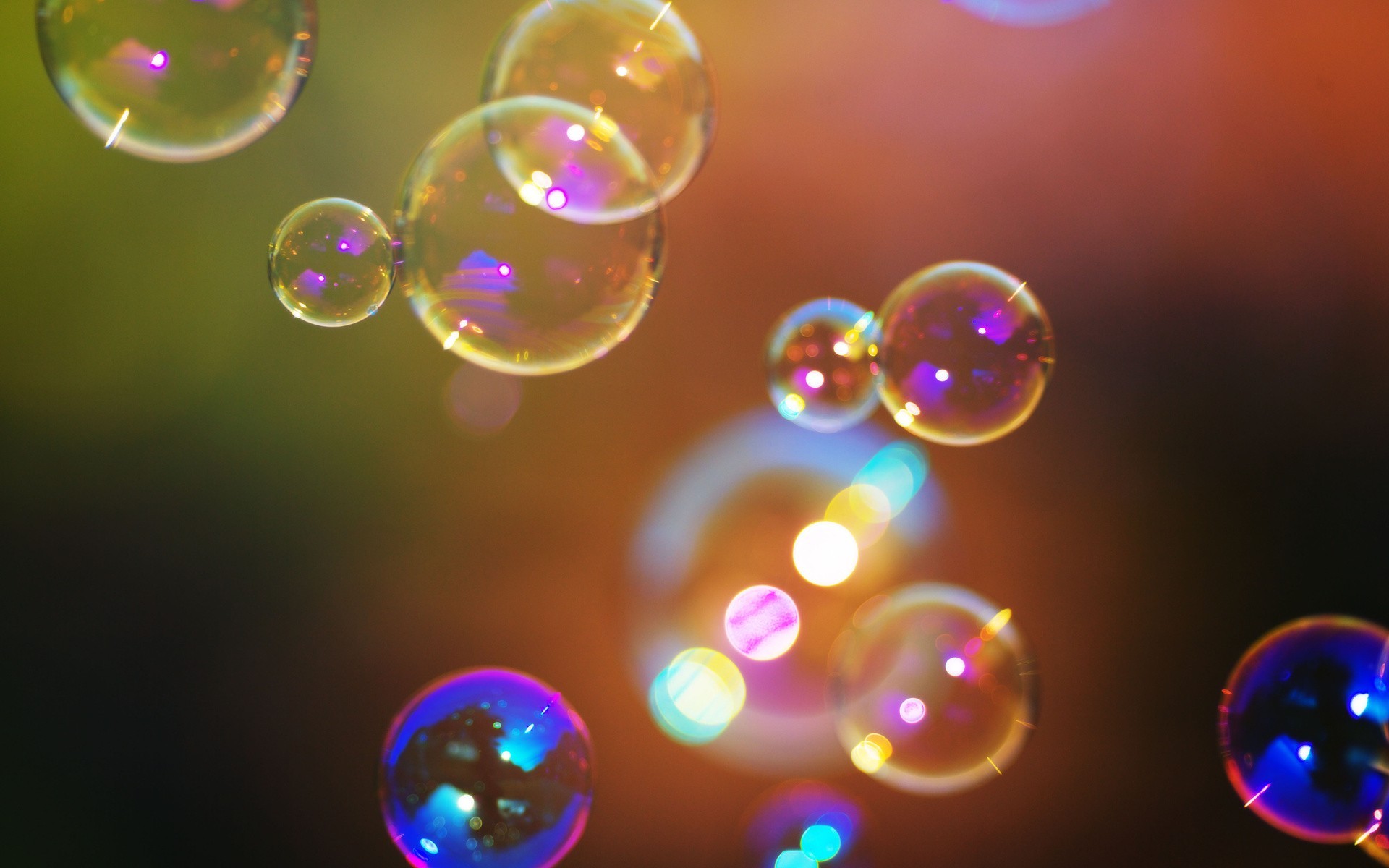 General 1920x1200 bubbles colorful lights closeup macro simple background gradient