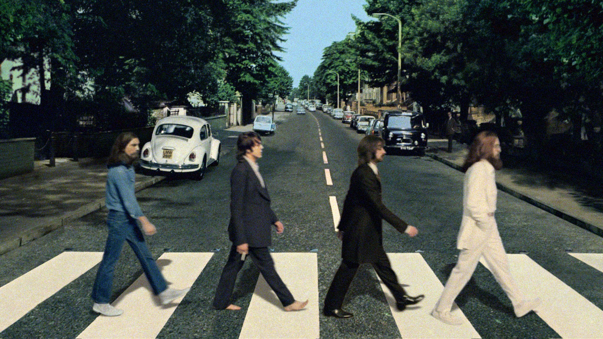 People 1920x1080 music album covers The Beatles Abbey Road George Harrison Ringo Starr John Lennon Paul McCartney street men