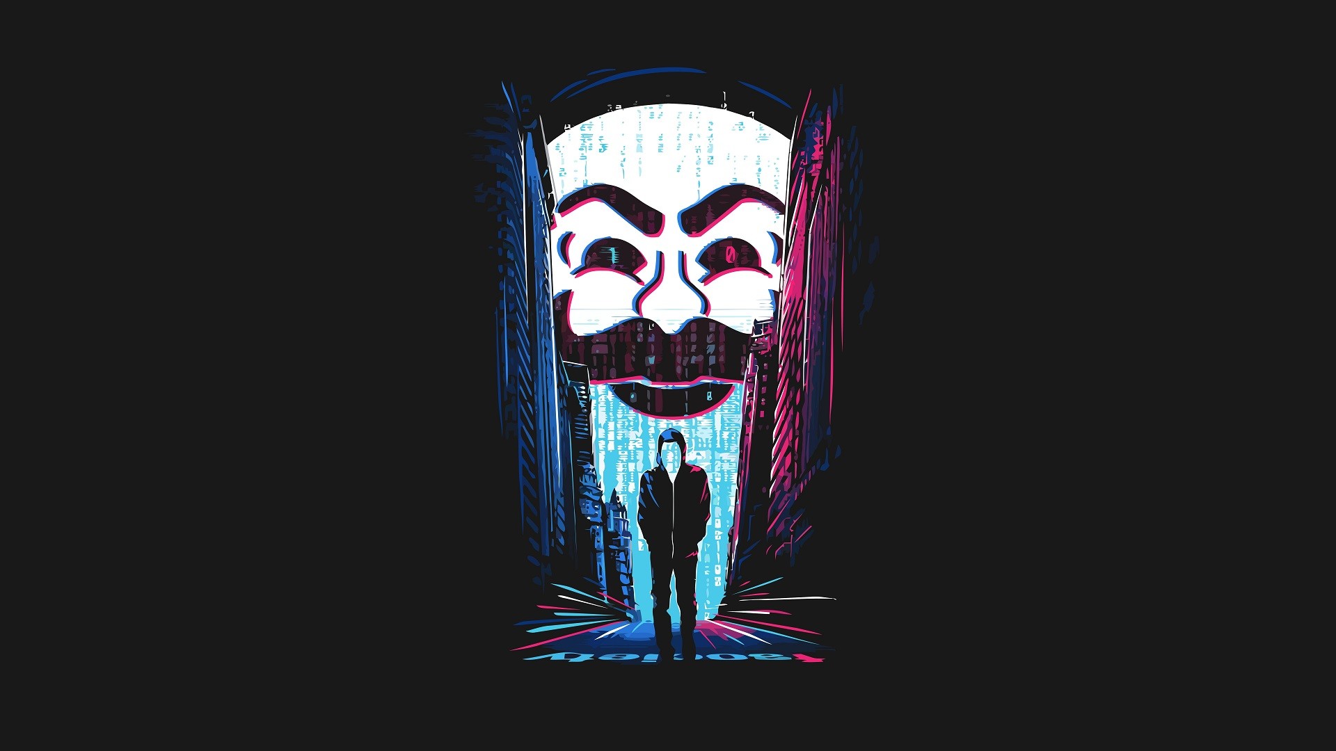 General 1920x1080 Mr. Robot Anonymous (hacker group) fan art artwork