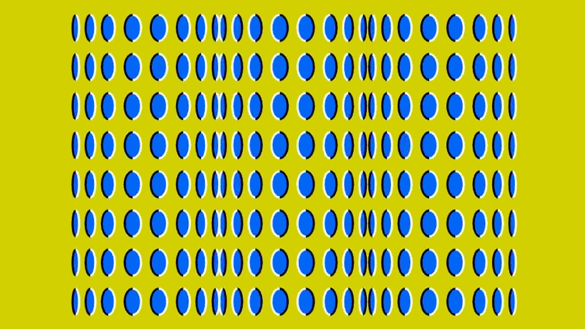 General 1920x1080 optical illusion yellow background polka dots