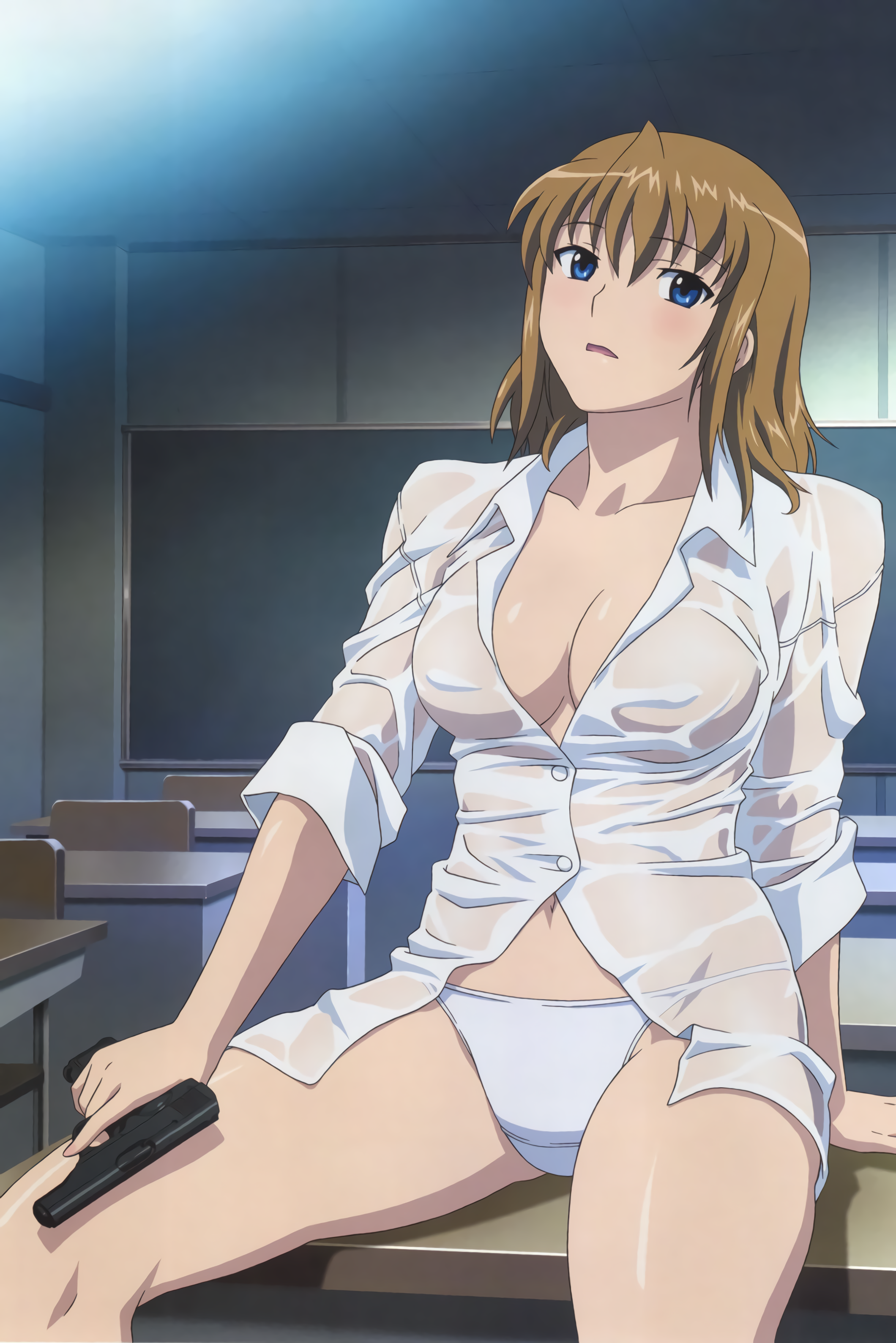 Anime 2120x3178 Agent Aika big boobs weapon school