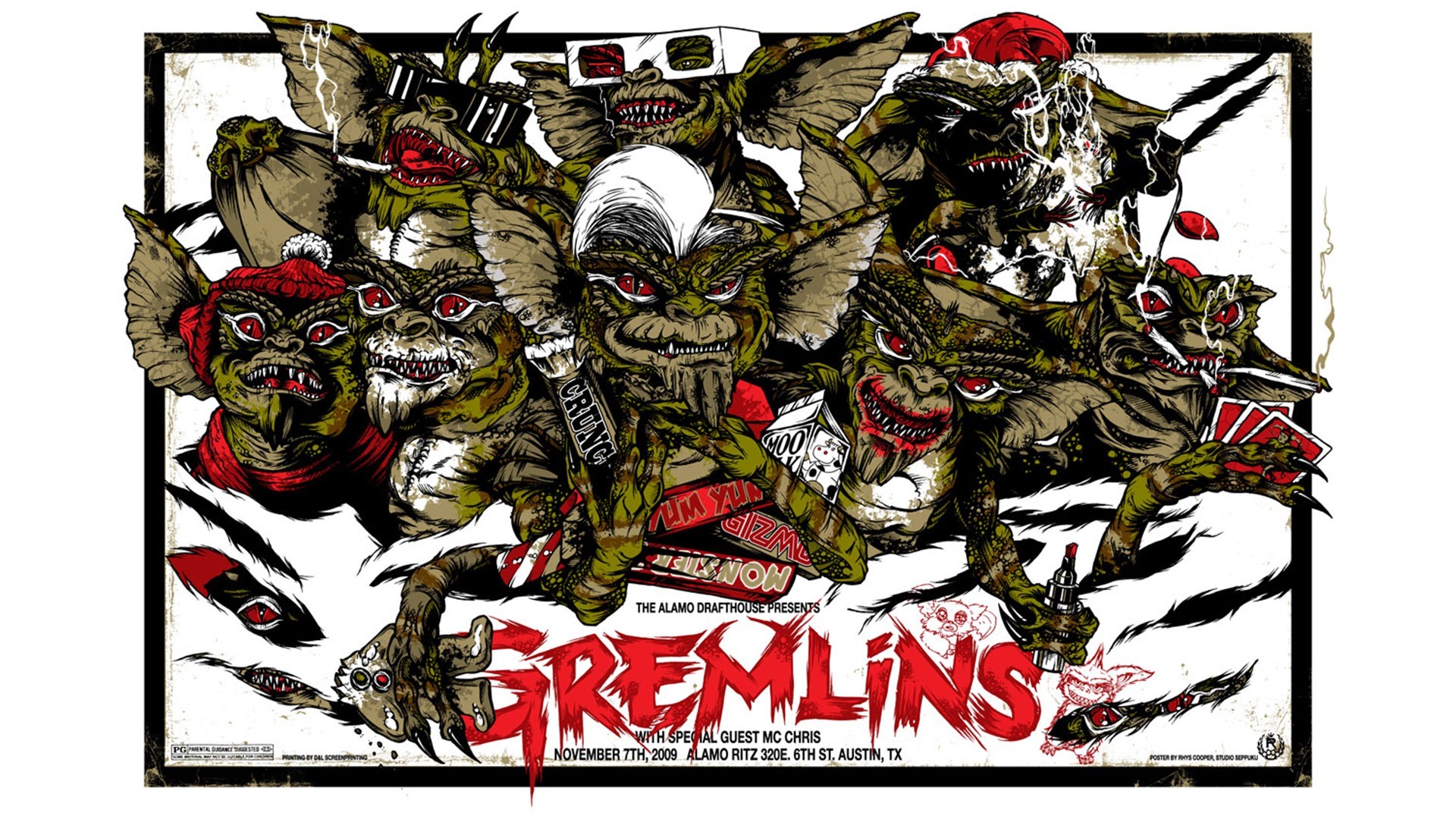 General 1920x1080 Gremlins digital art movies movie poster