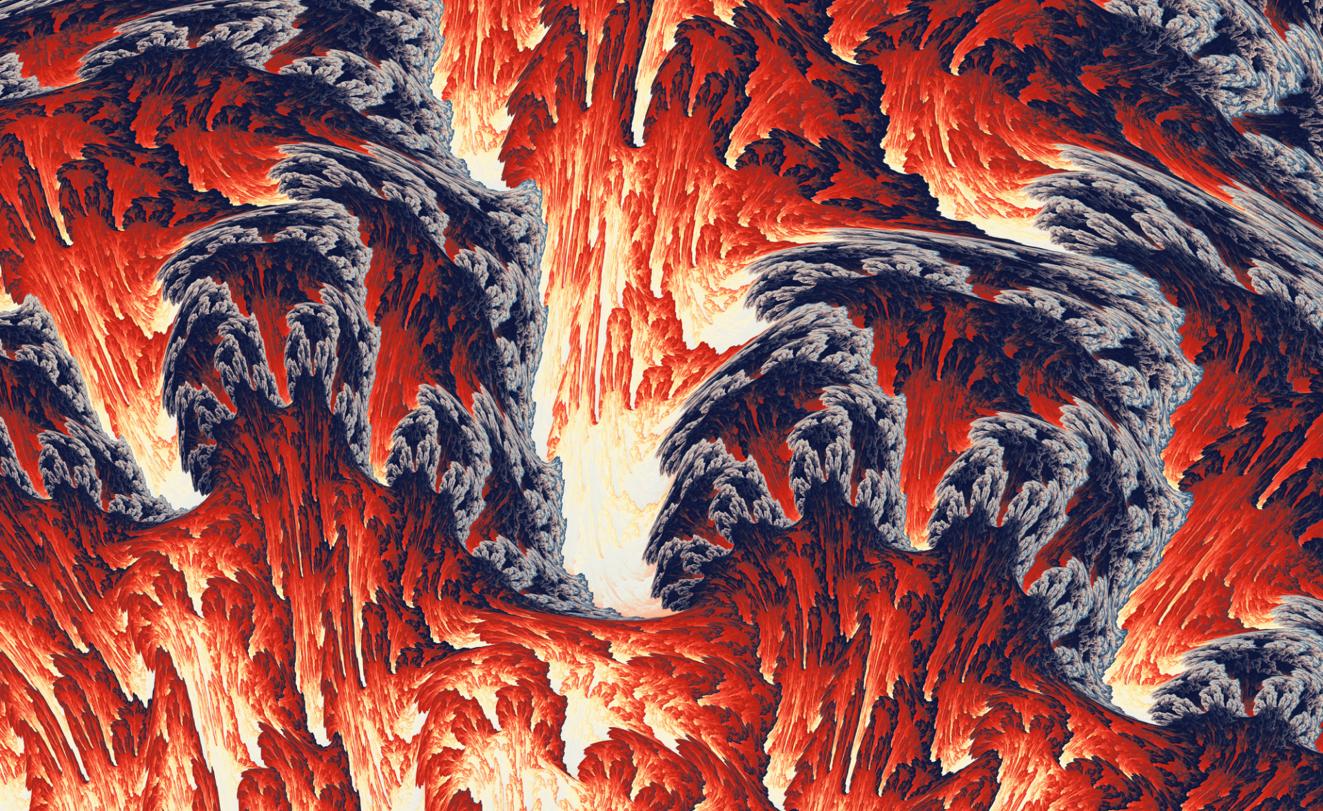 General 1920x1177 lava nature artwork red digital art