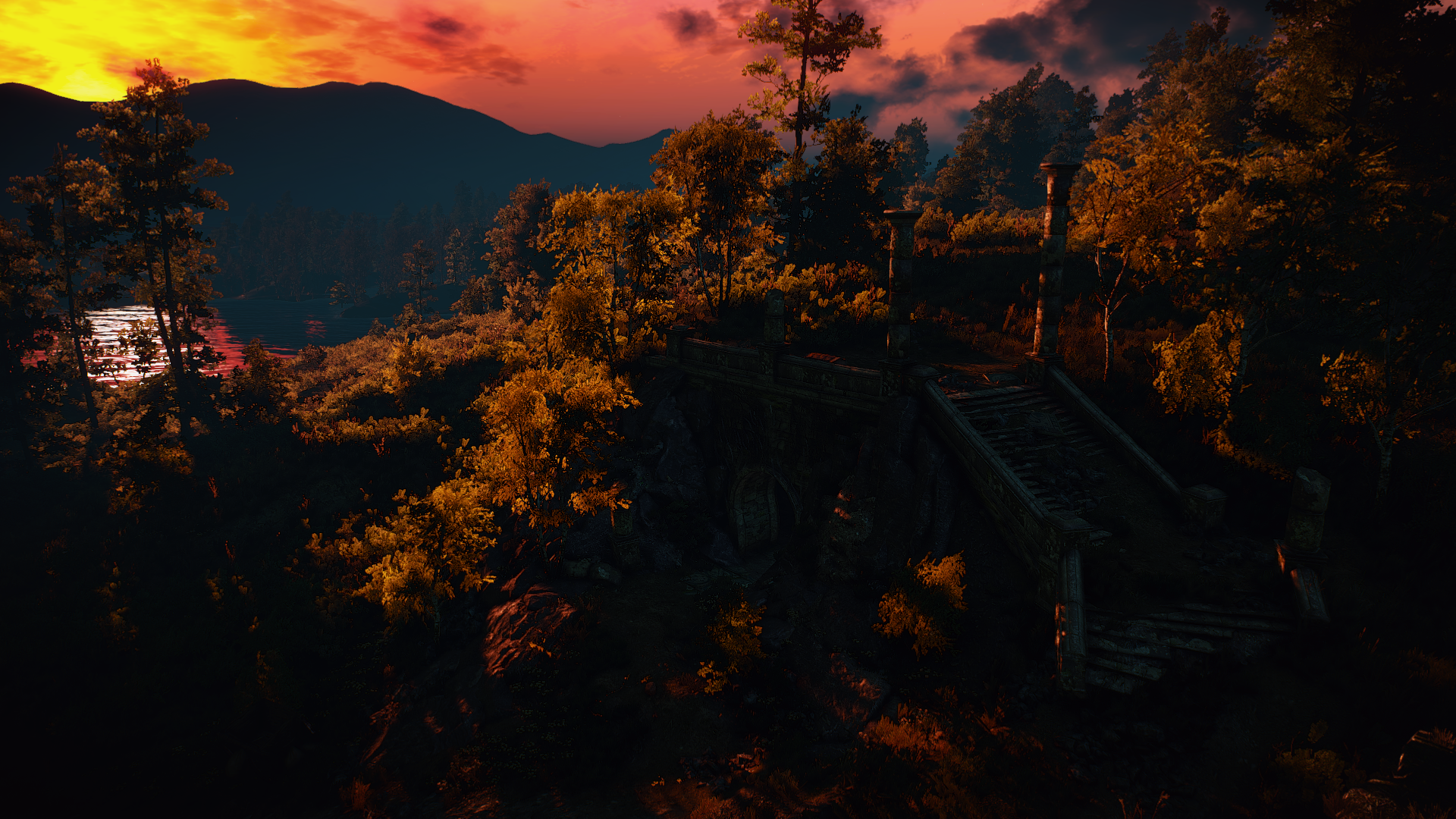 General 1920x1080 The Witcher 3: Wild Hunt video games screen shot PC gaming RPG video game landscape