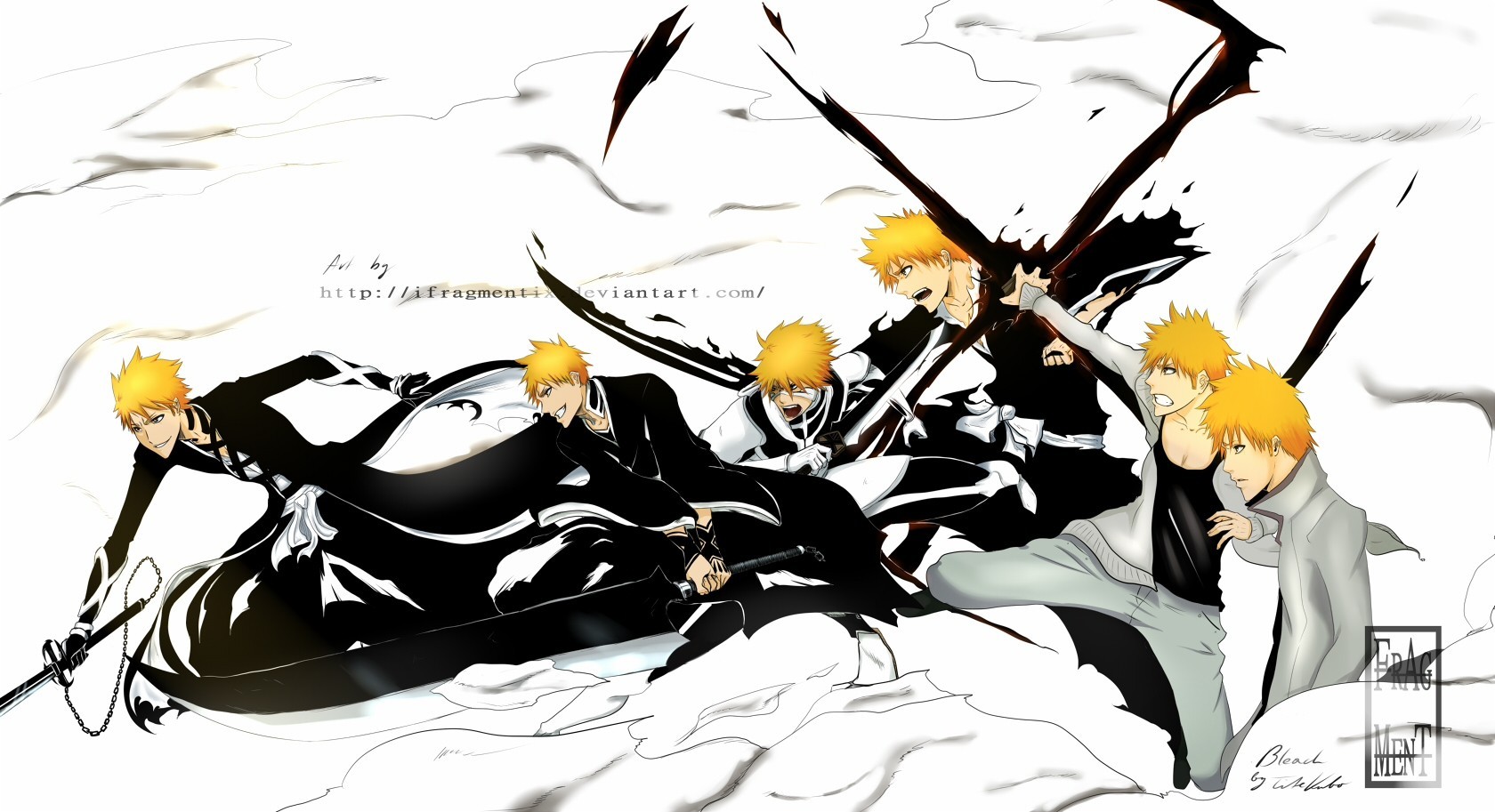 Anime 1680x913 Bleach anime Kurosaki Ichigo Fullbringer anime boys