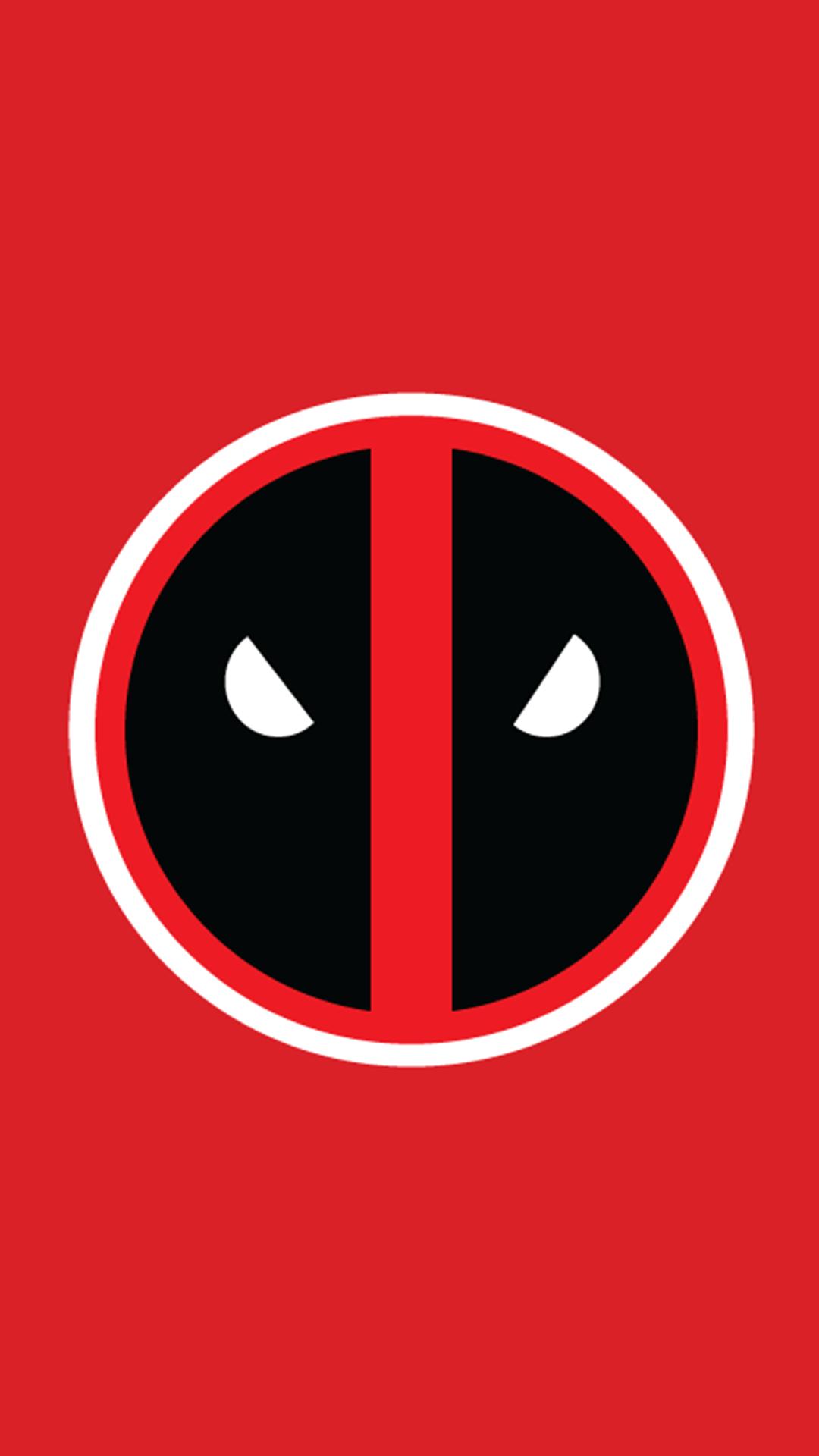 General 1080x1920 simple background antiheroes Deadpool minimalism comic art red background