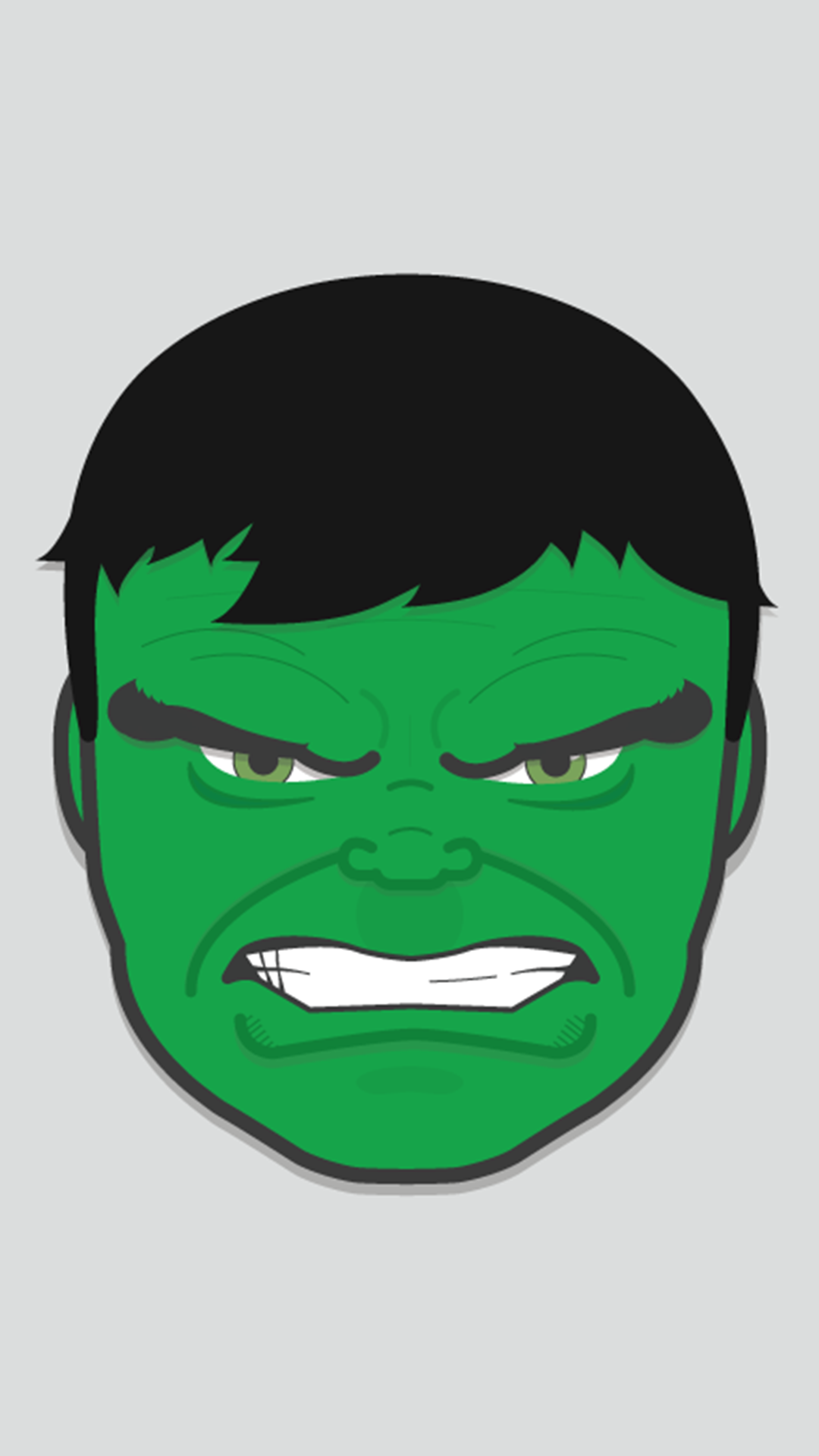 General 1080x1920 Hulk face green simple background white background green skin superhero Marvel Comics