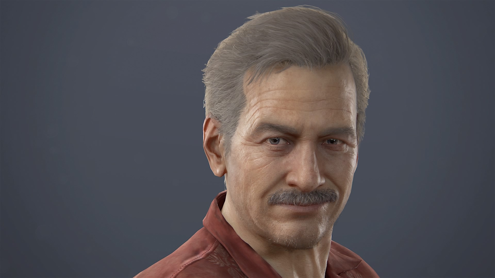 General 1920x1080 Uncharted 4: A Thief's End PlayStation 4 gray hair old Victor Sullivan Sullivan video game characters video games video game men simple background