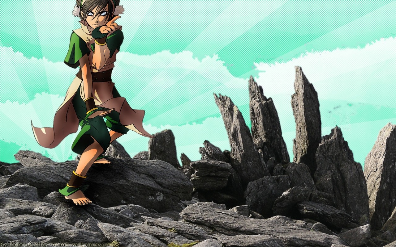 warrior, anime, Avatar: The Last Airbender, rocks, Toph Beifong | 1280x800  Wallpaper - wallhaven.cc