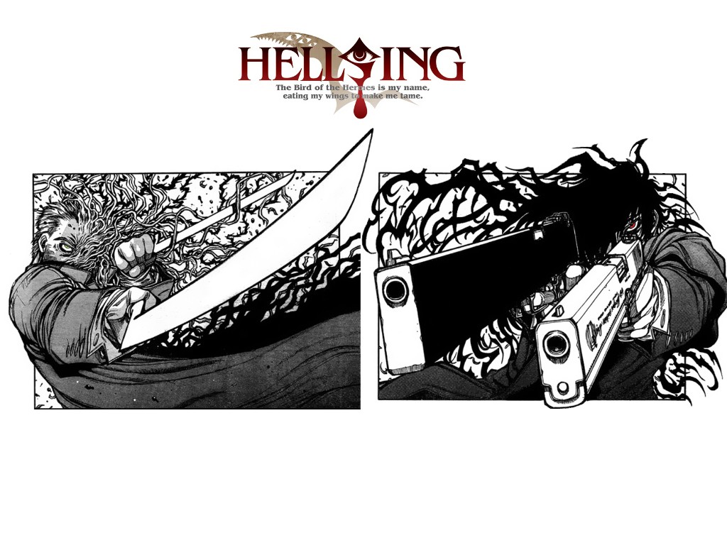 Anime 1024x768 anime Hellsing Alucard