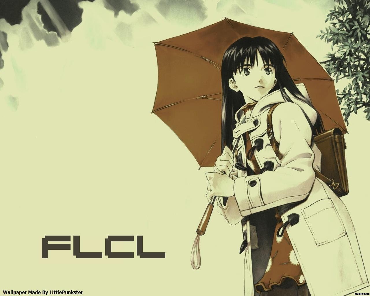 Anime 1280x1024 anime FLCL anime girls umbrella