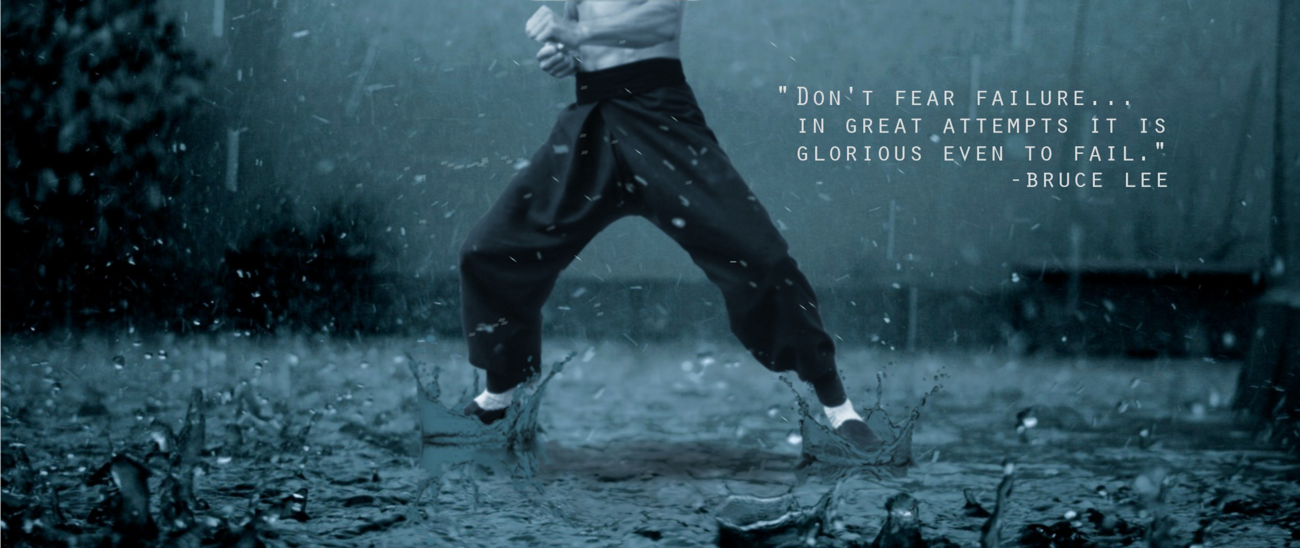 People 2560x1080 ultrawide quote Bruce Lee