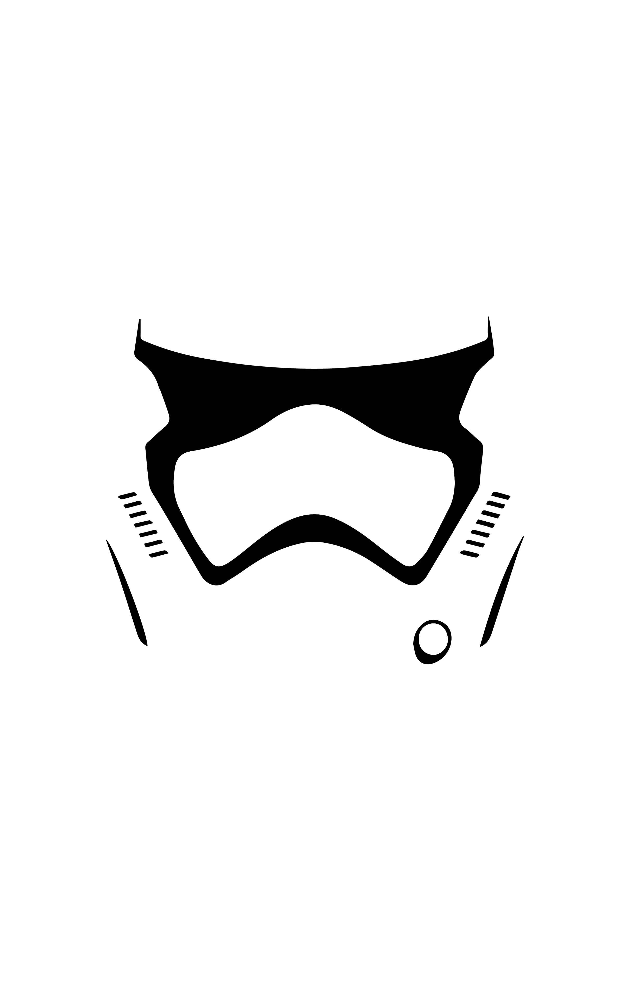 General 2400x3840 Star Wars: The Force Awakens Star Wars minimalism helmet portrait display The First Order white background simple background science fiction First Order Trooper movie characters