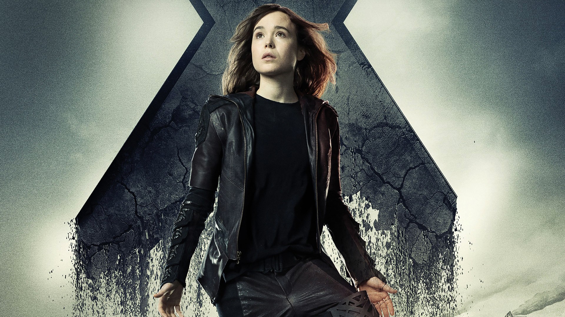People 1920x1080 women face leather jacket X-Men Elliot Page Kitty Pryde actress movies