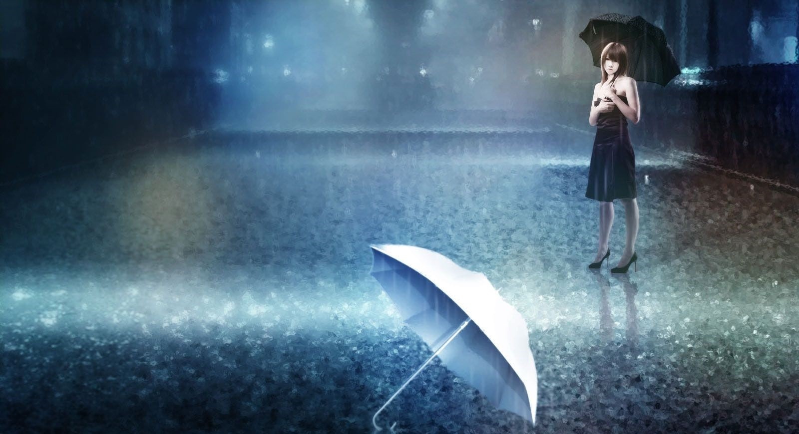 General 1600x870 umbrella outdoors rain women outdoors women with umbrella heels dress street