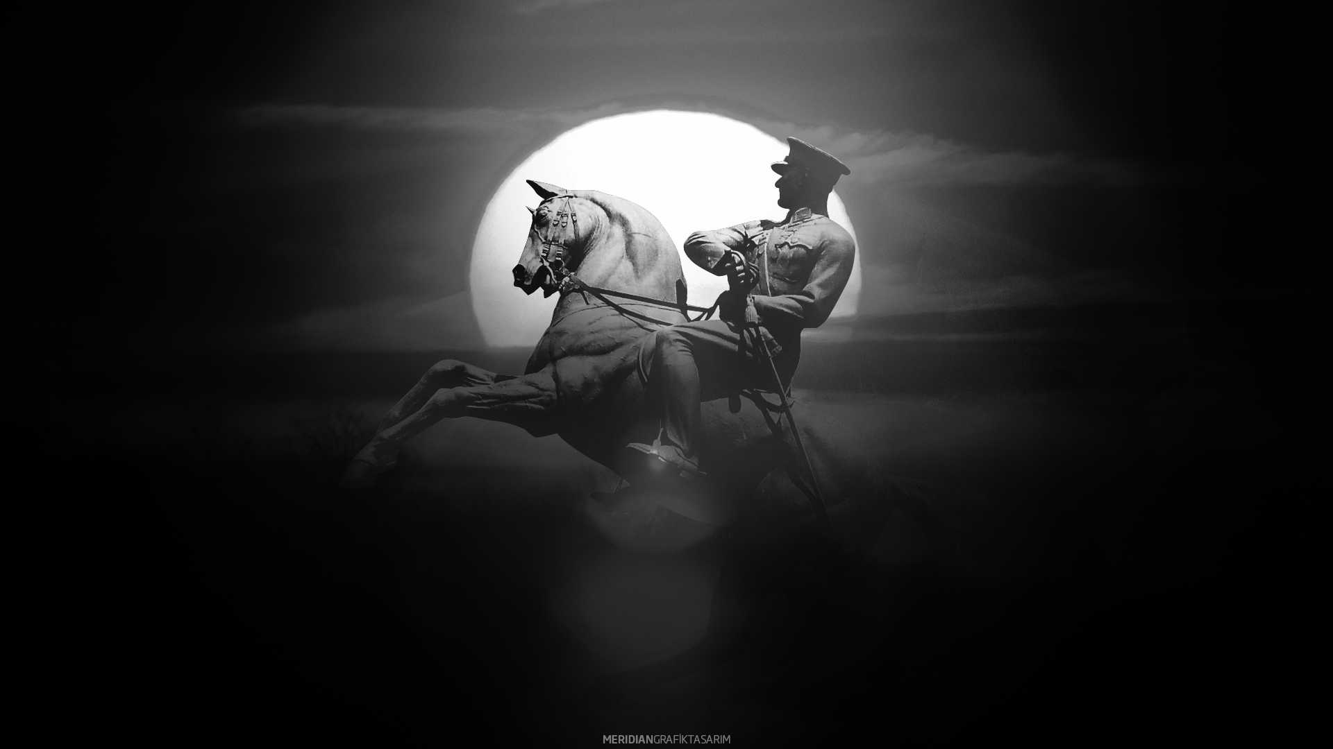 People 1920x1080 men horse monochrome soldier military Mustafa Kemal Atatürk horseback horse riding
