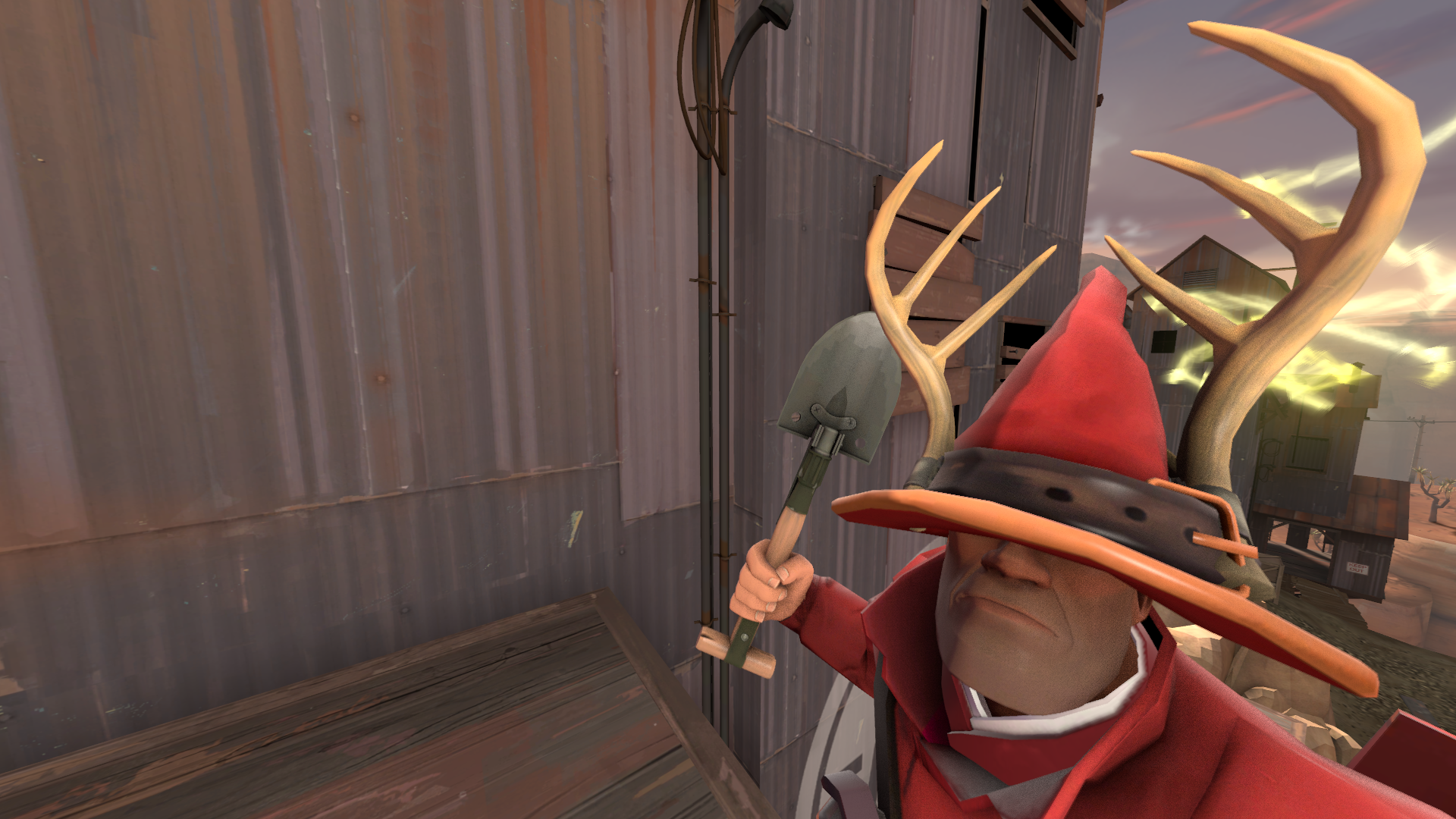 General 1920x1080 Soldier (TF2) Team Fortress 2 video games antlers hat
