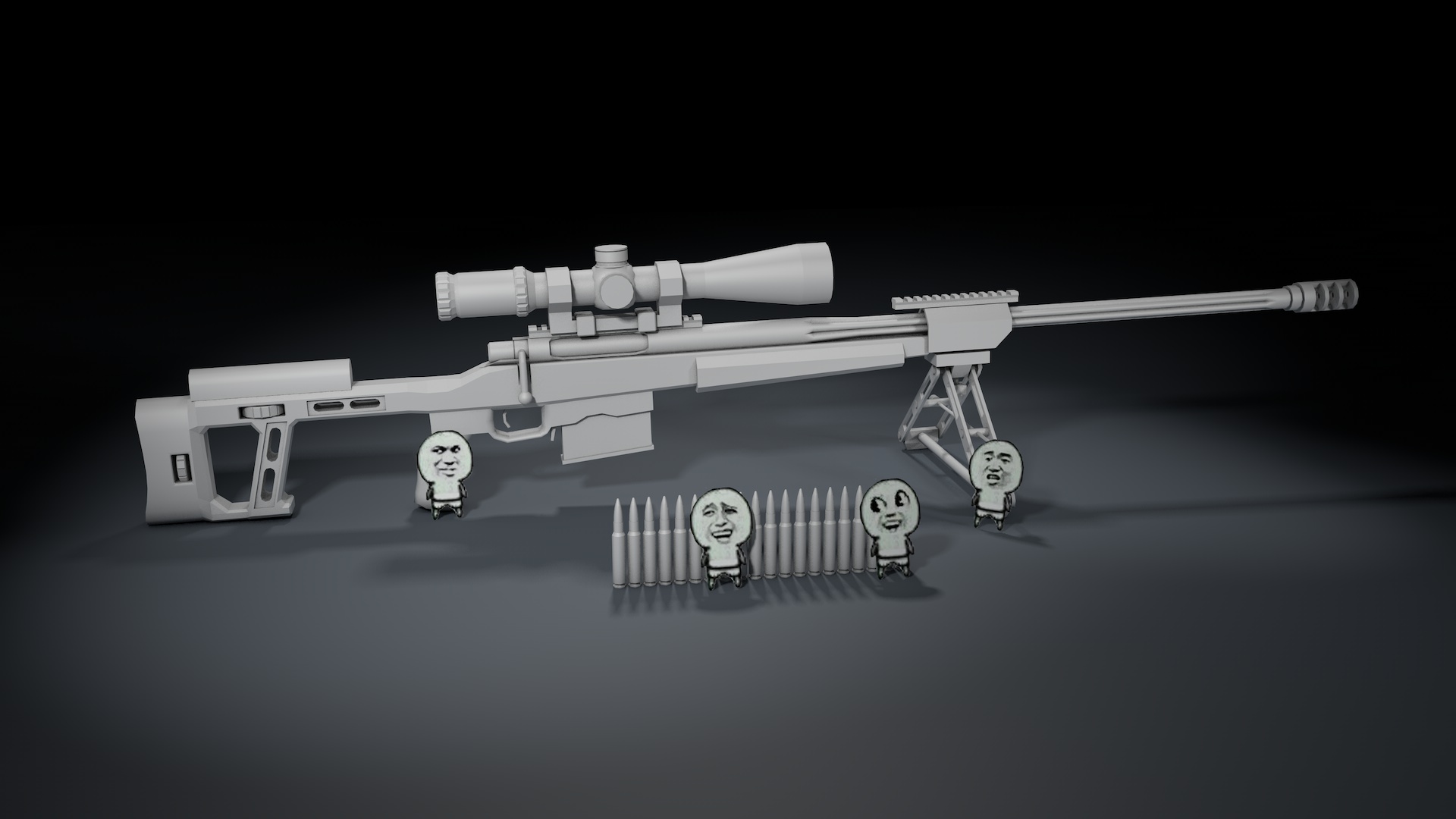 General 1920x1080 CGI model sniper rifle