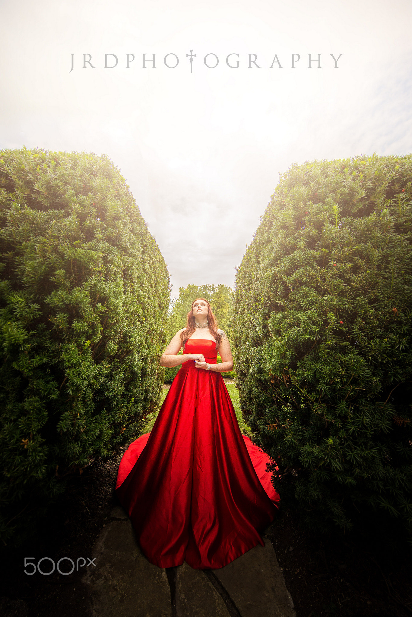 People 1366x2048 women red dress fantasy girl JRD Photography 500px maze