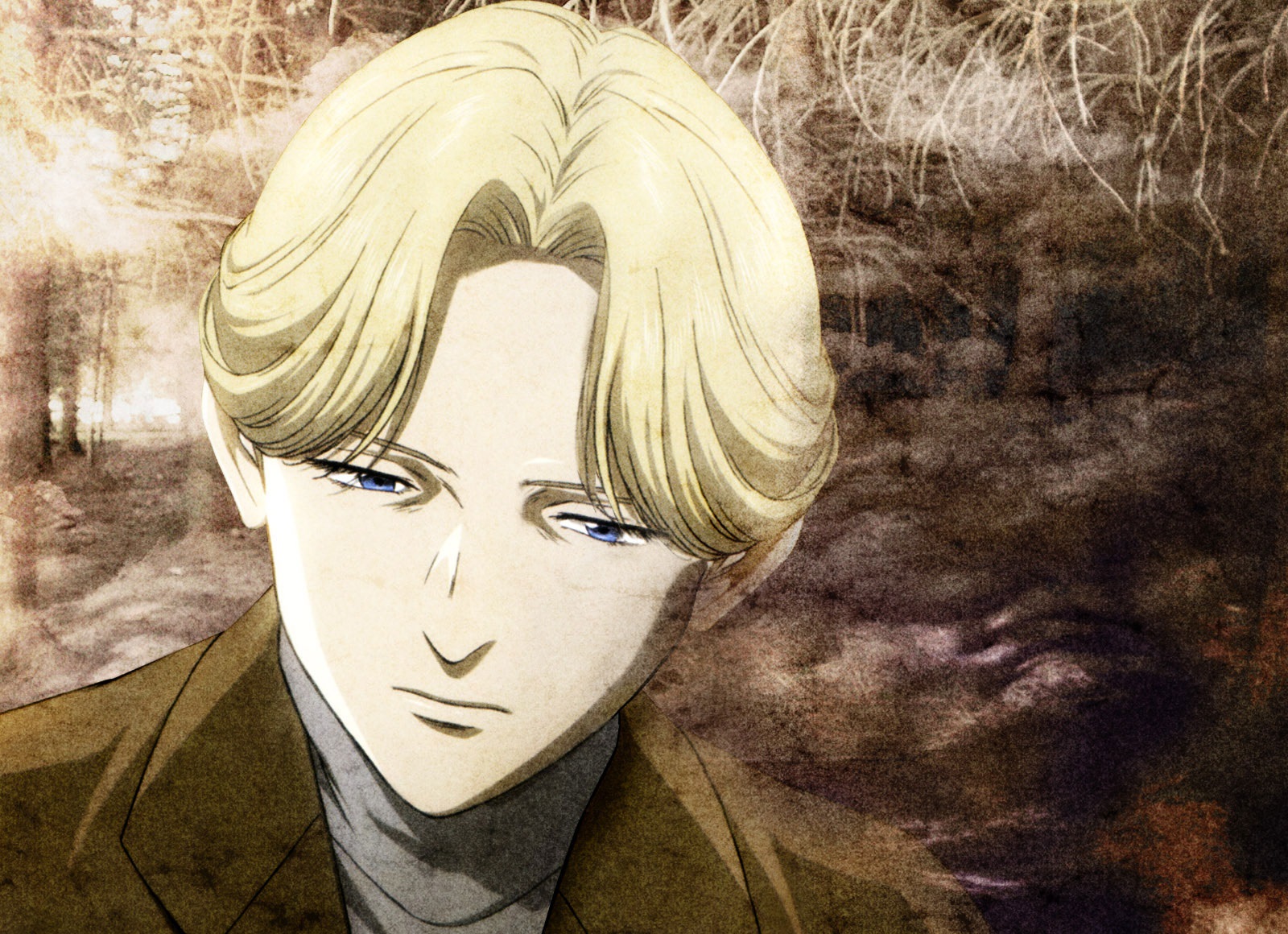 Anime 1600x1160 Monster (anime) Naoki Urasawa anime Johan Liebert face blonde portrait anime men men