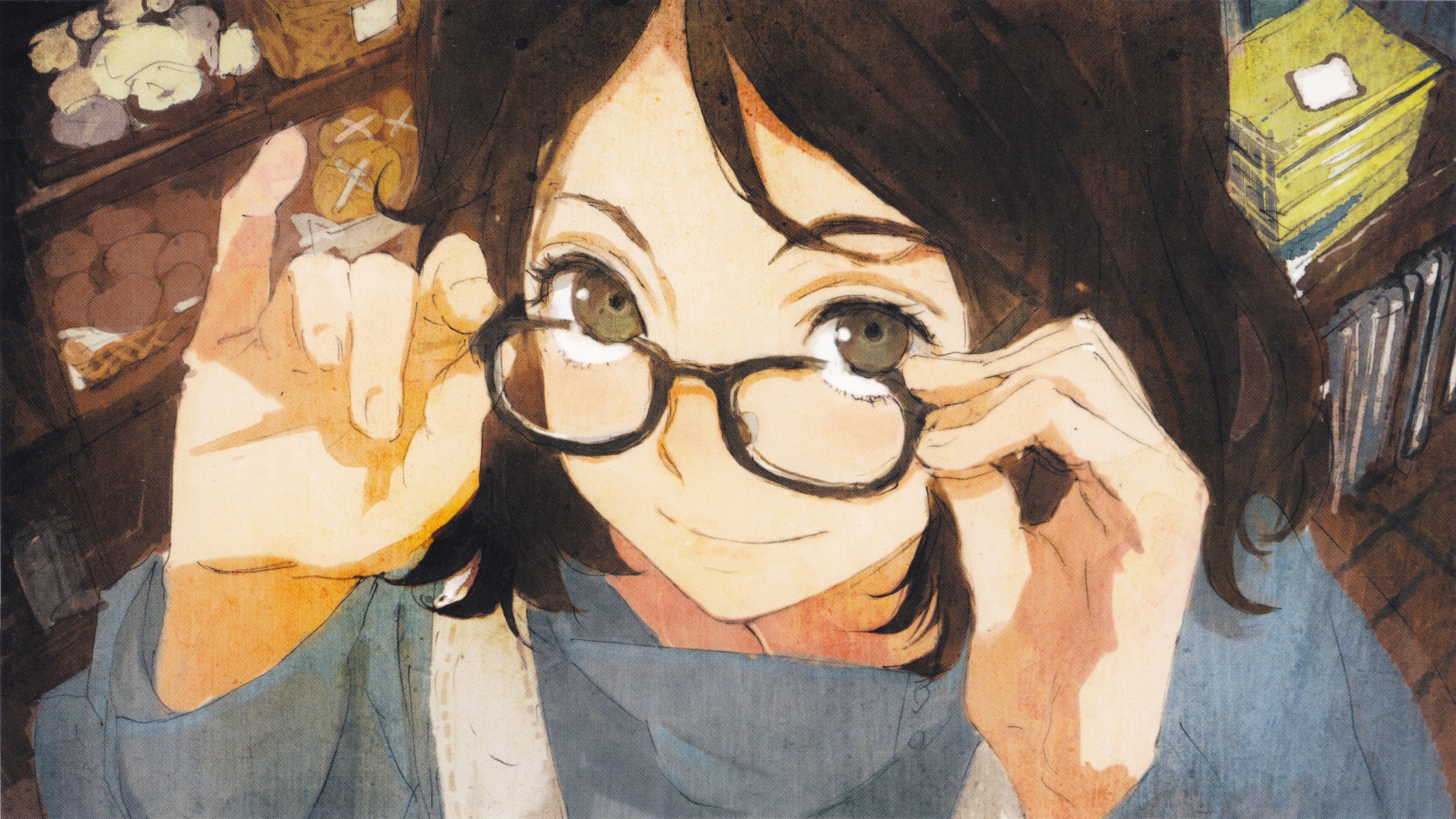 Anime 3840x2160 anime girls anime glasses