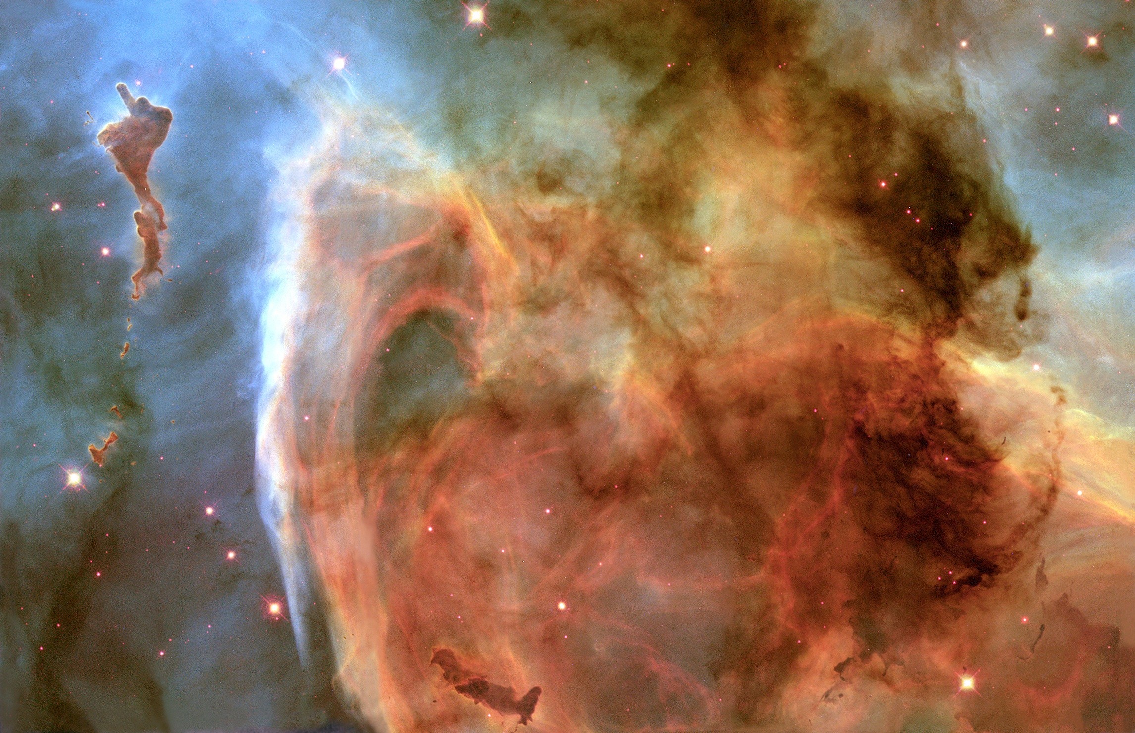 General 2292x1480 nebula NASA space colorful stars