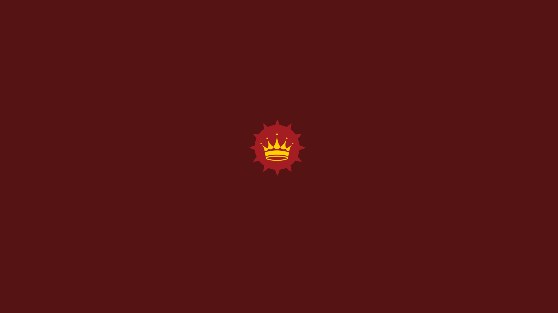 General 1920x1080 red crown minimalism red background