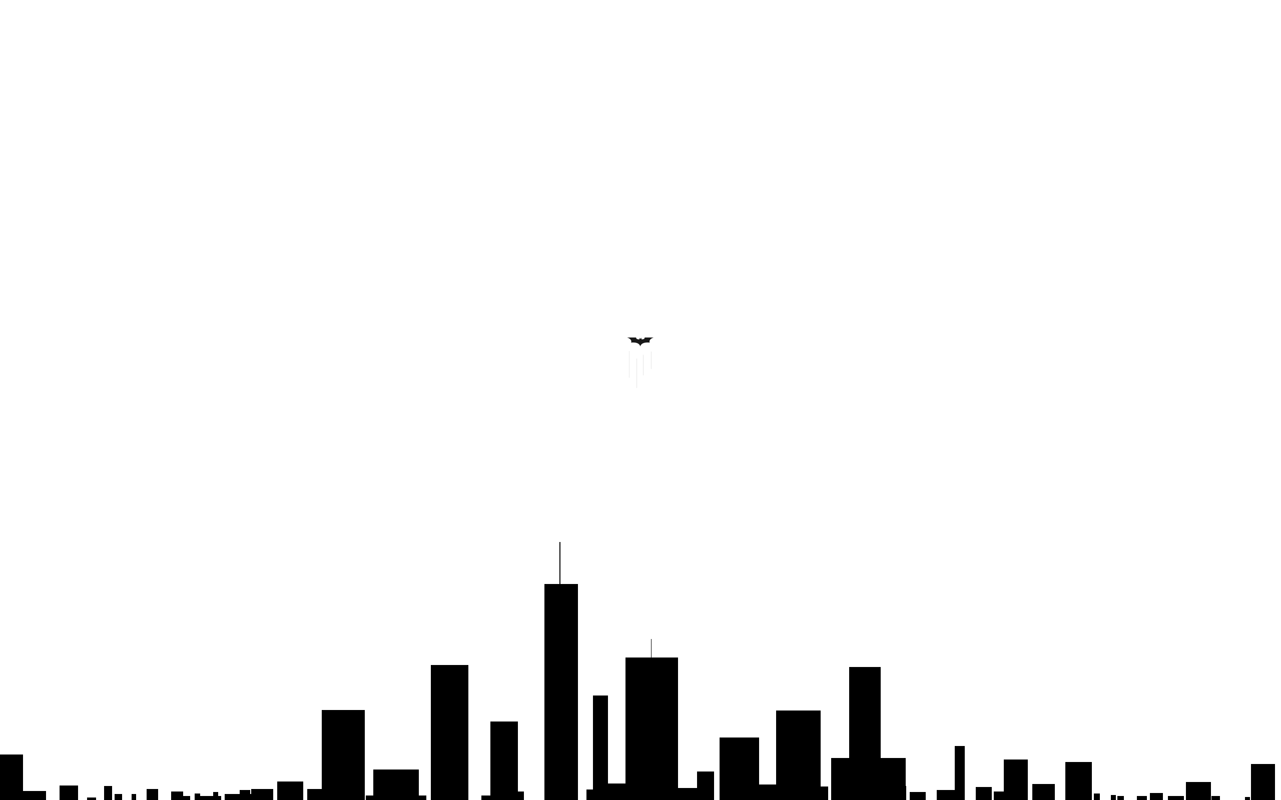General 2560x1600 minimalism city silhouette Batman logo
